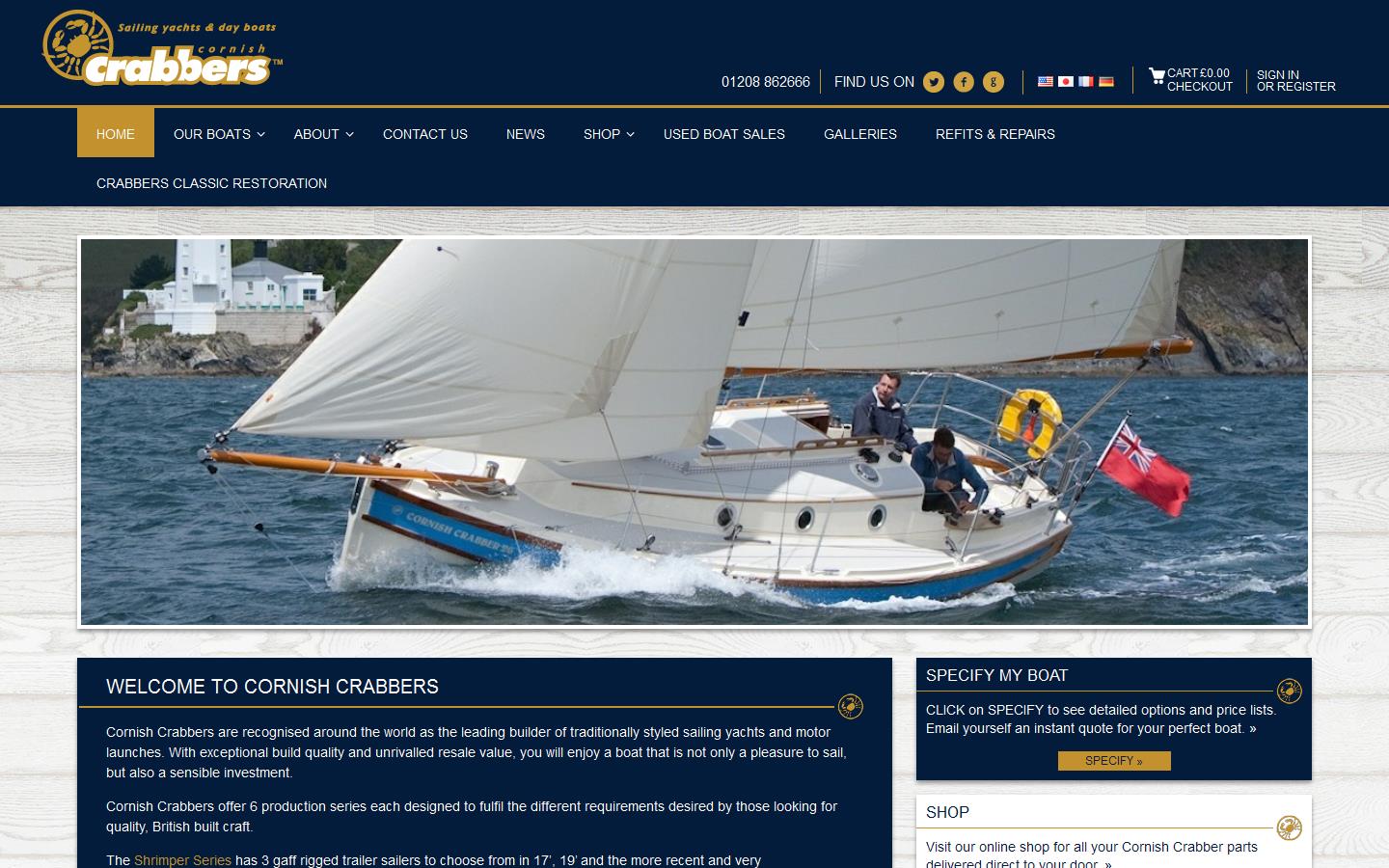 Cornish Crabbers Website