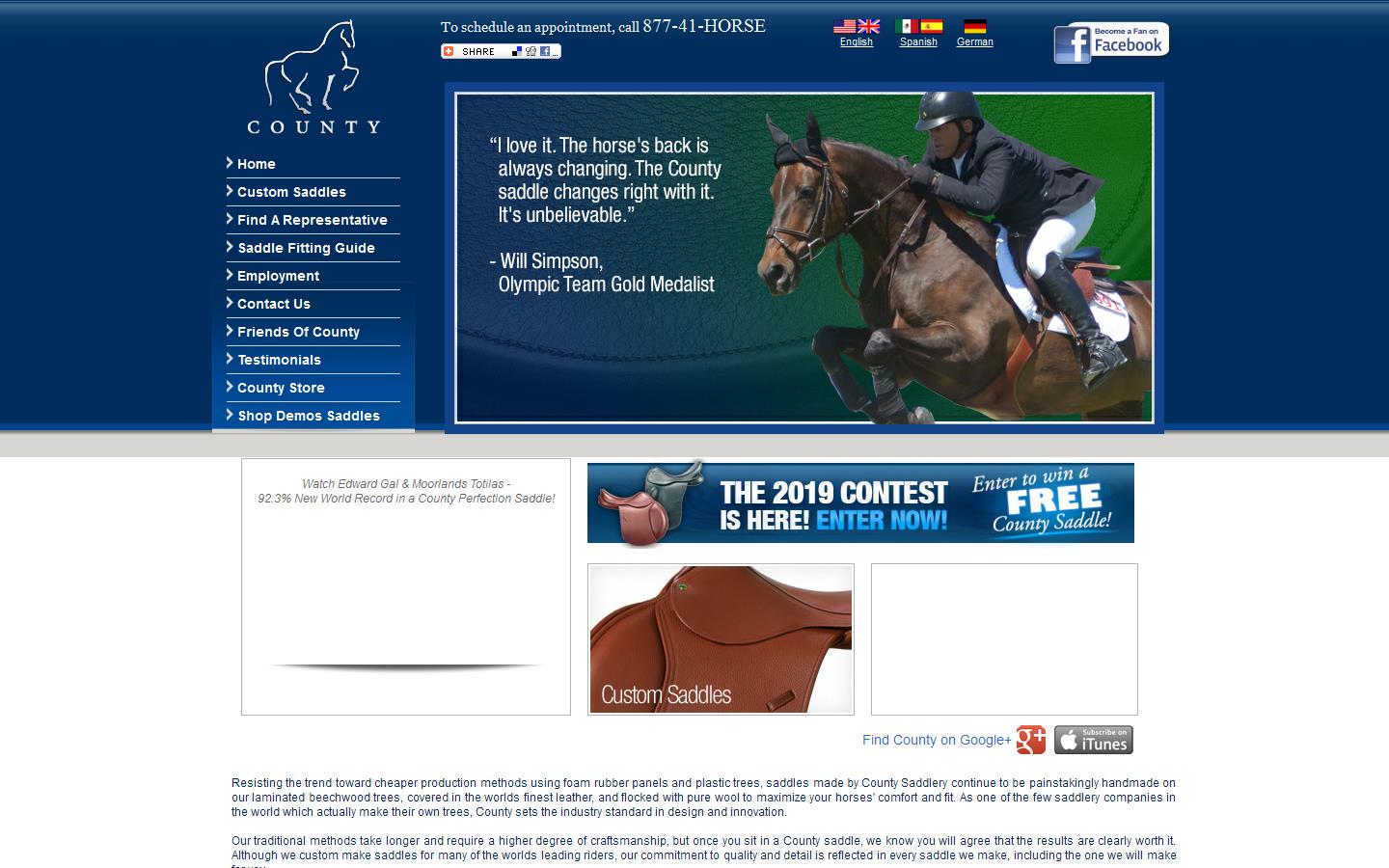 County Saddlery Ltd Website