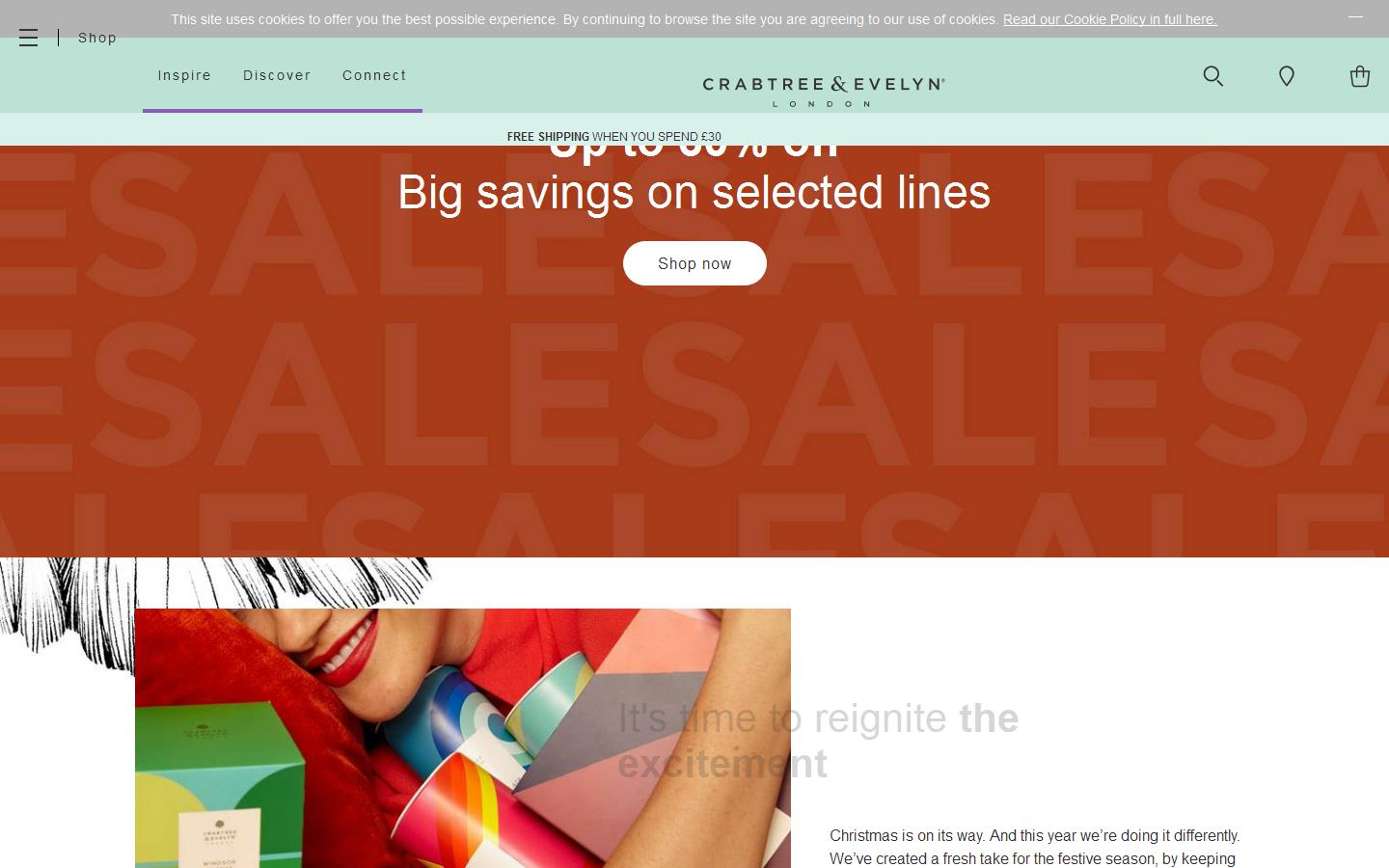 Crabtree & Evelyn Website