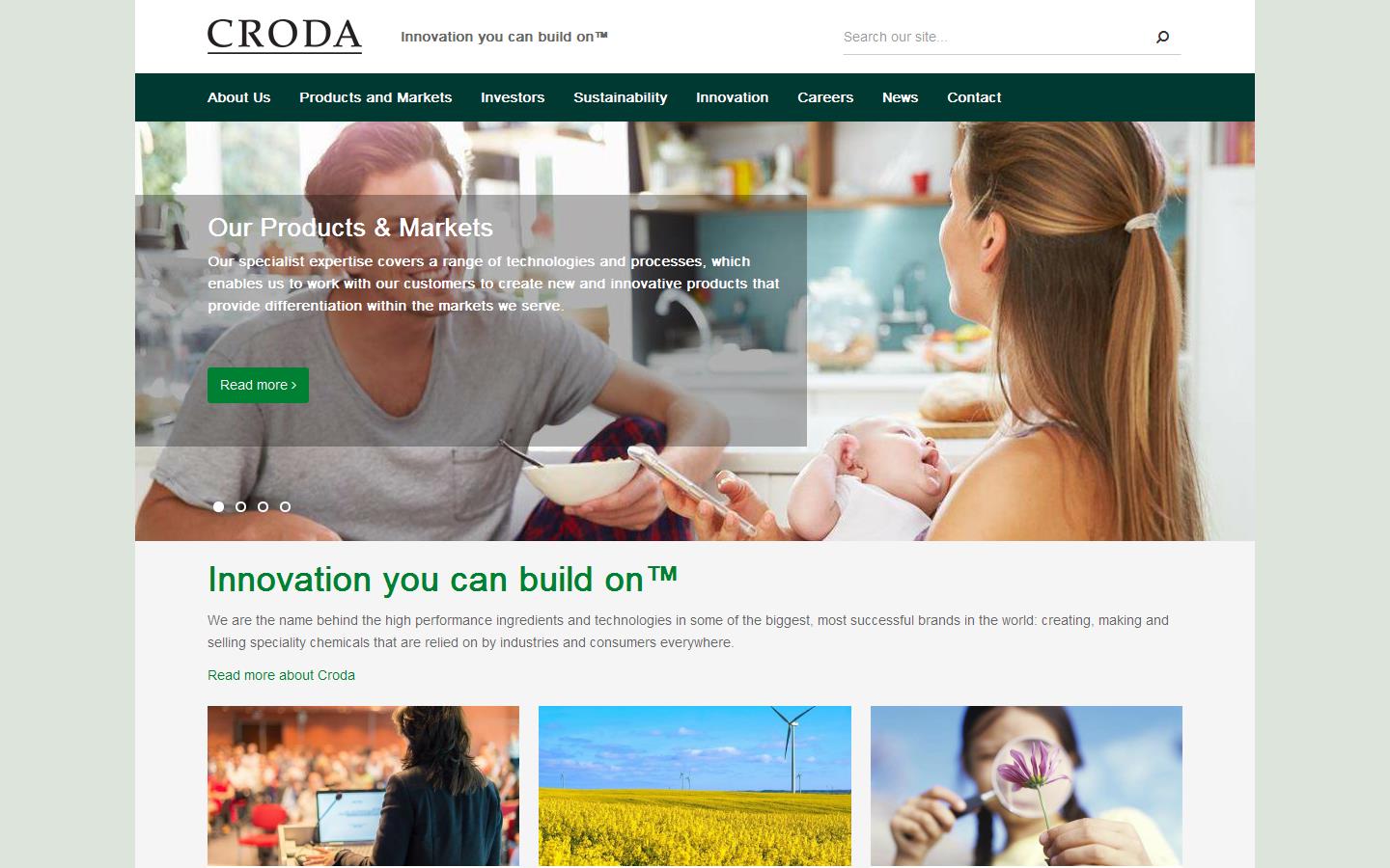 Croda Europe Ltd Website