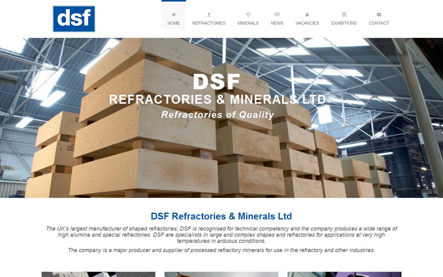 D S F Refractories & Minerals Ltd Website