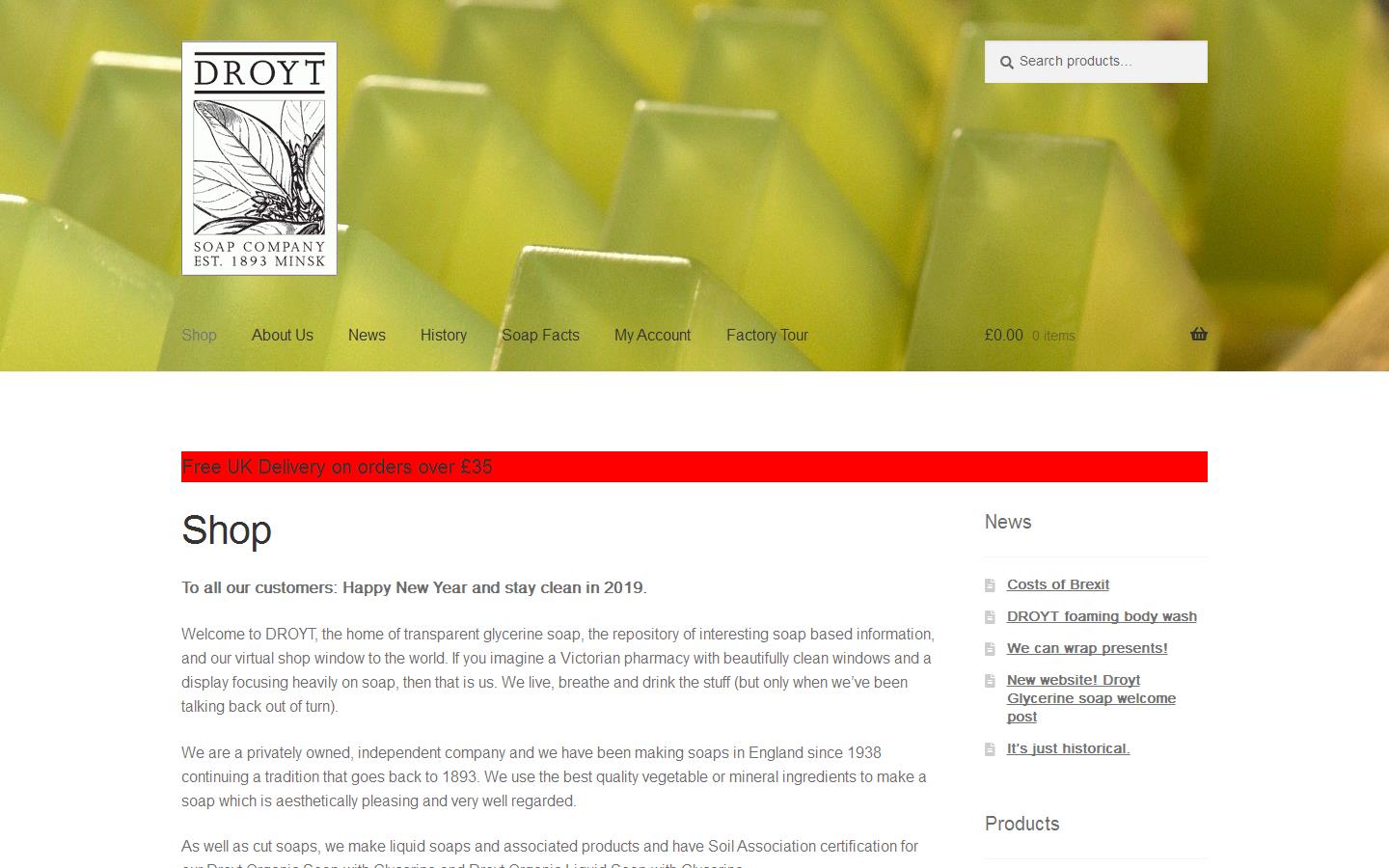 Droyt Products Website