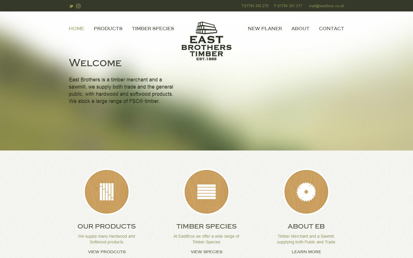 East Brothers Timber Ltd Website