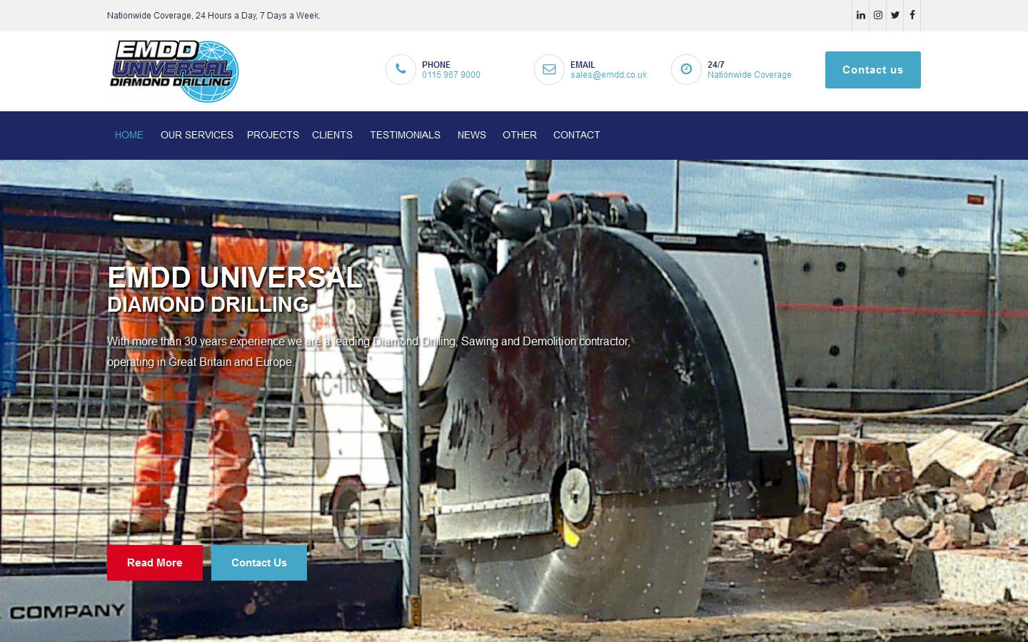 Eastmidlands Diamond Drilling Website