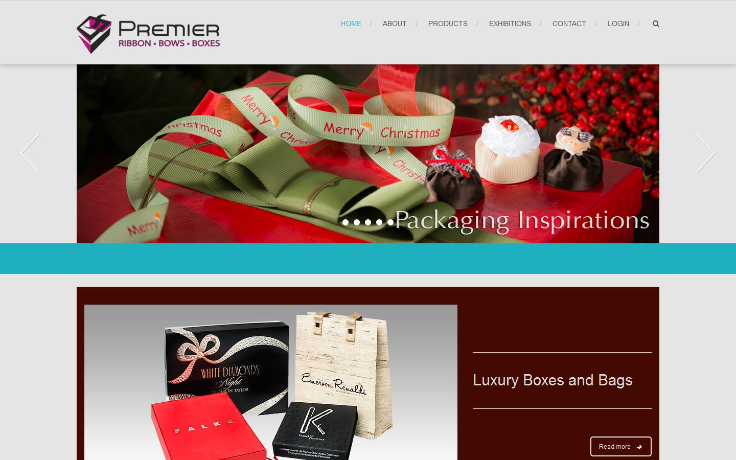 Premier Ribbon & Packaging Group Website