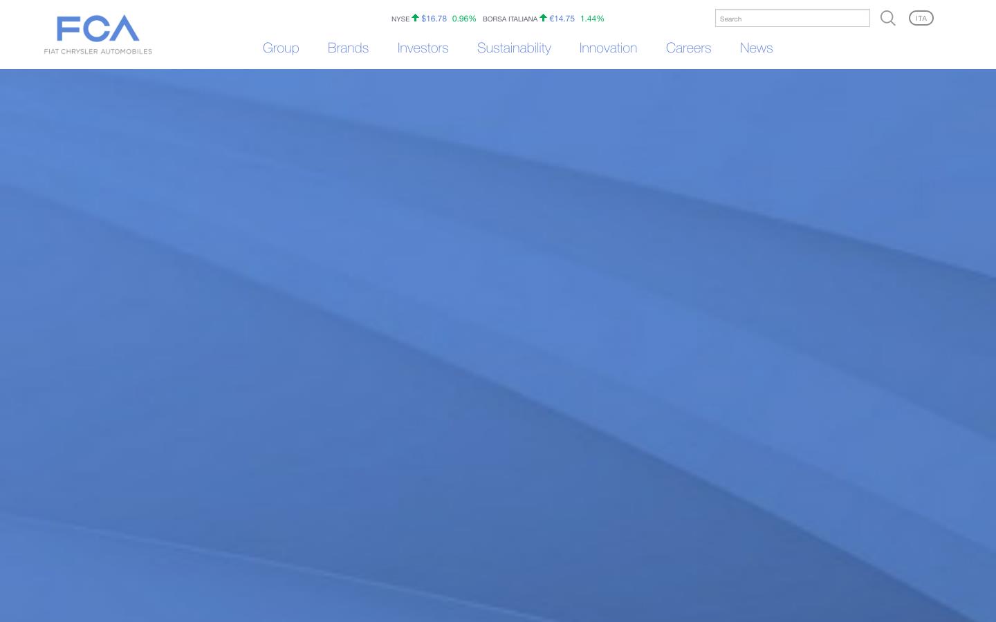 Fiat Chrysler Automobiles Website