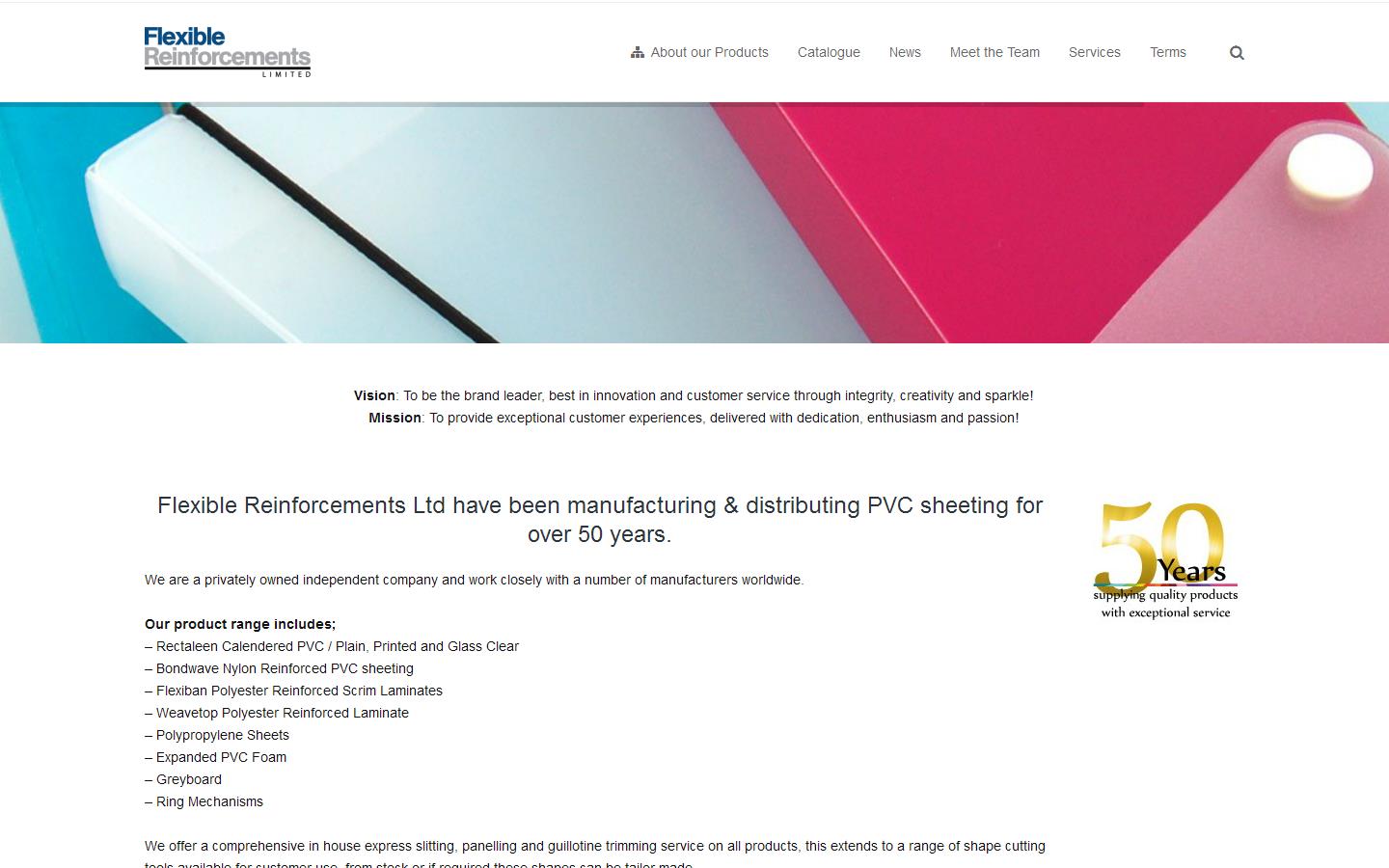 Flexible Reinforcements Ltd Website