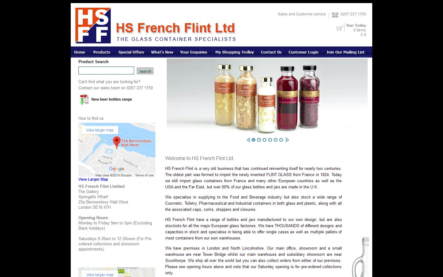 H S French Flint Ltd Website
