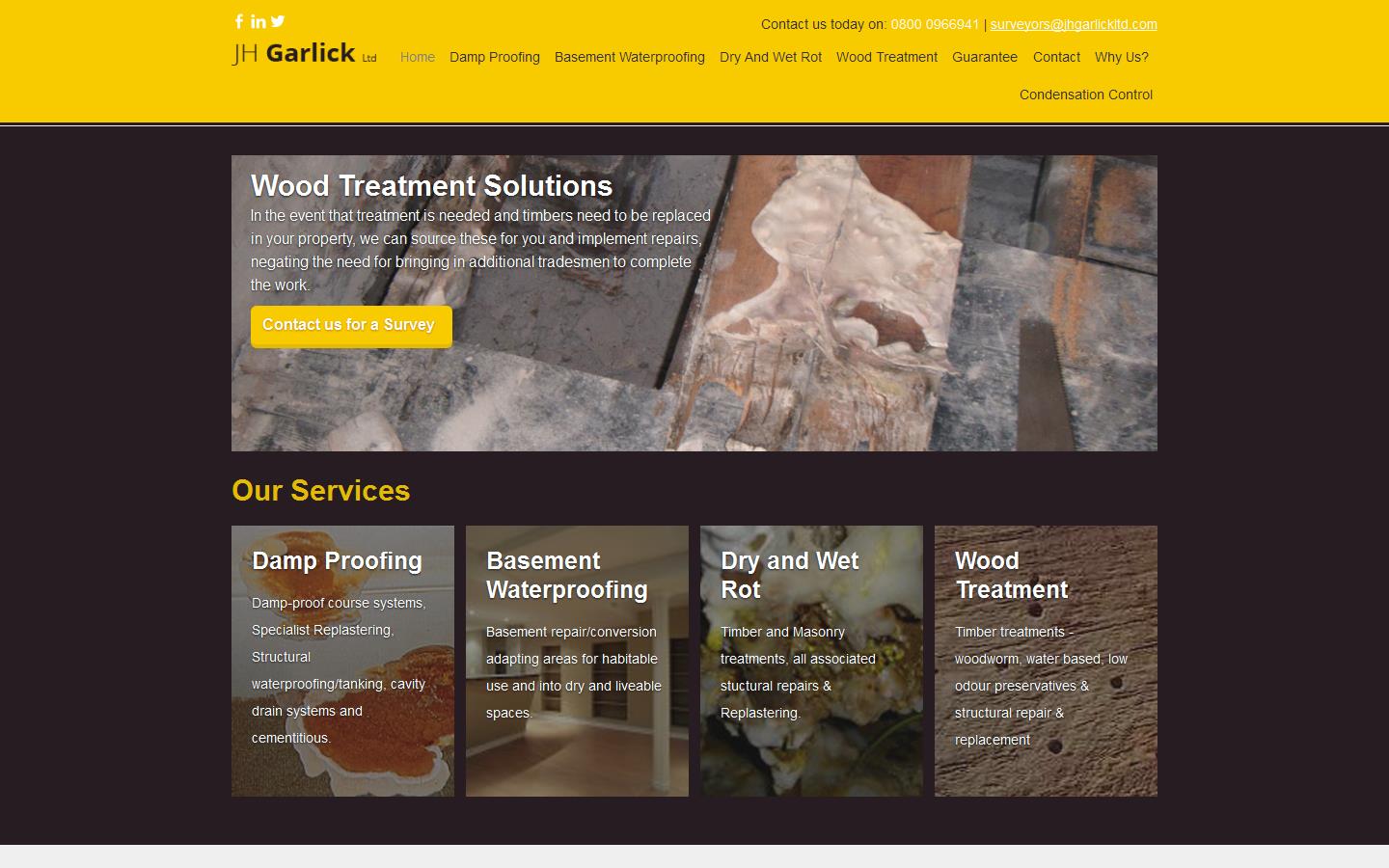 J H Garlick Ltd Website