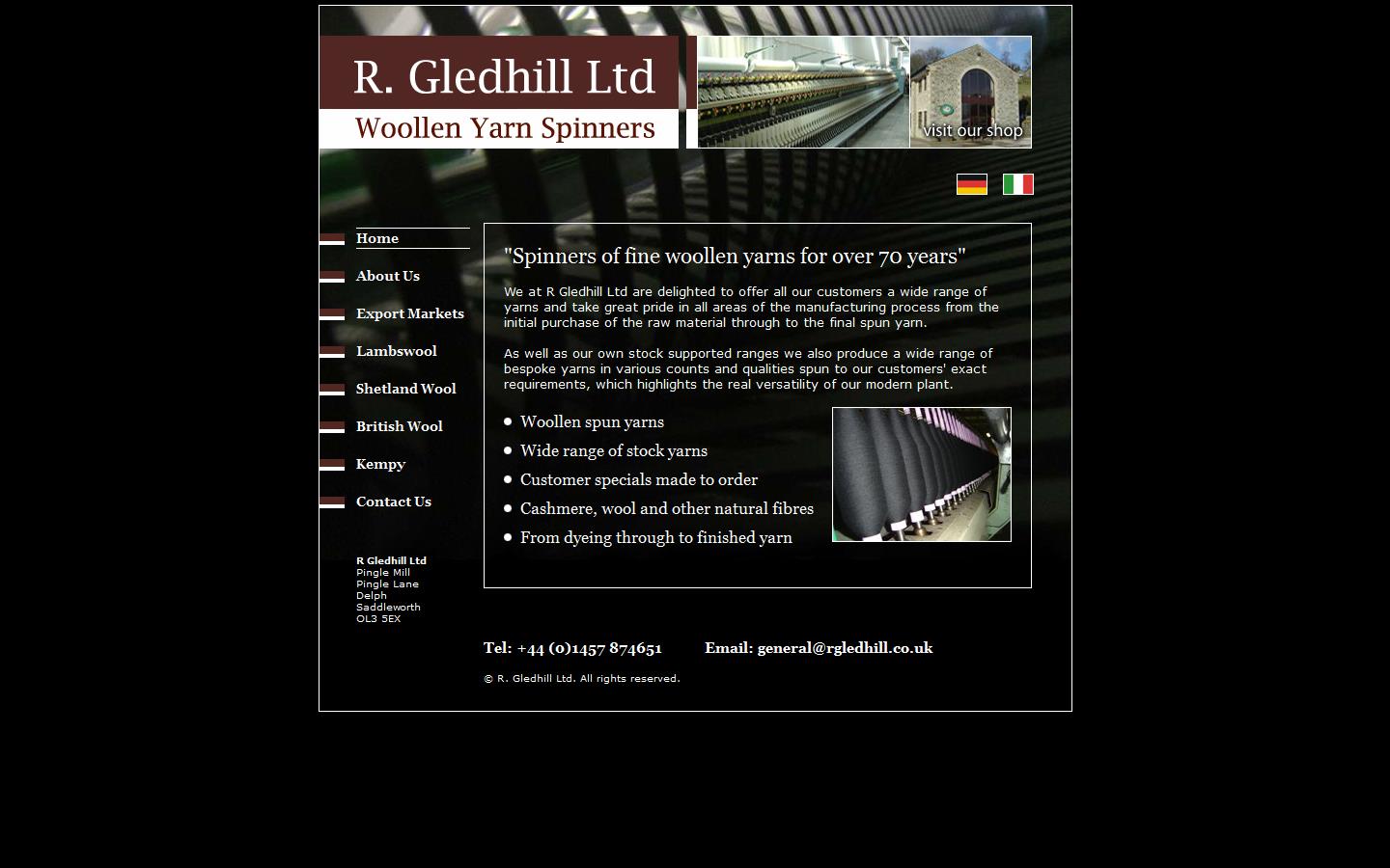 R Gledhill Ltd Website