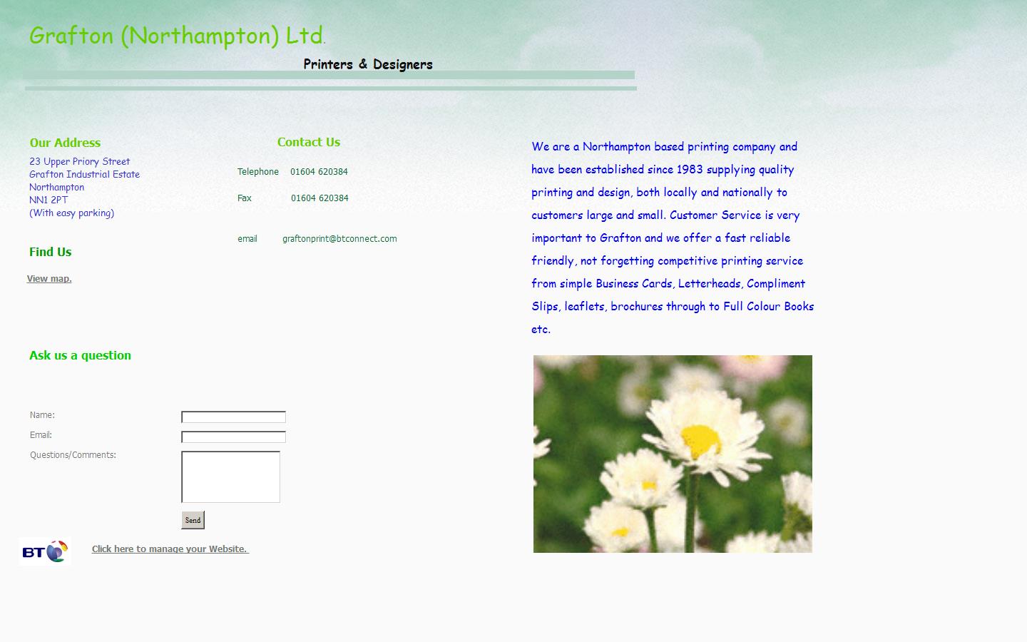 Grafton Northampton Ltd Website