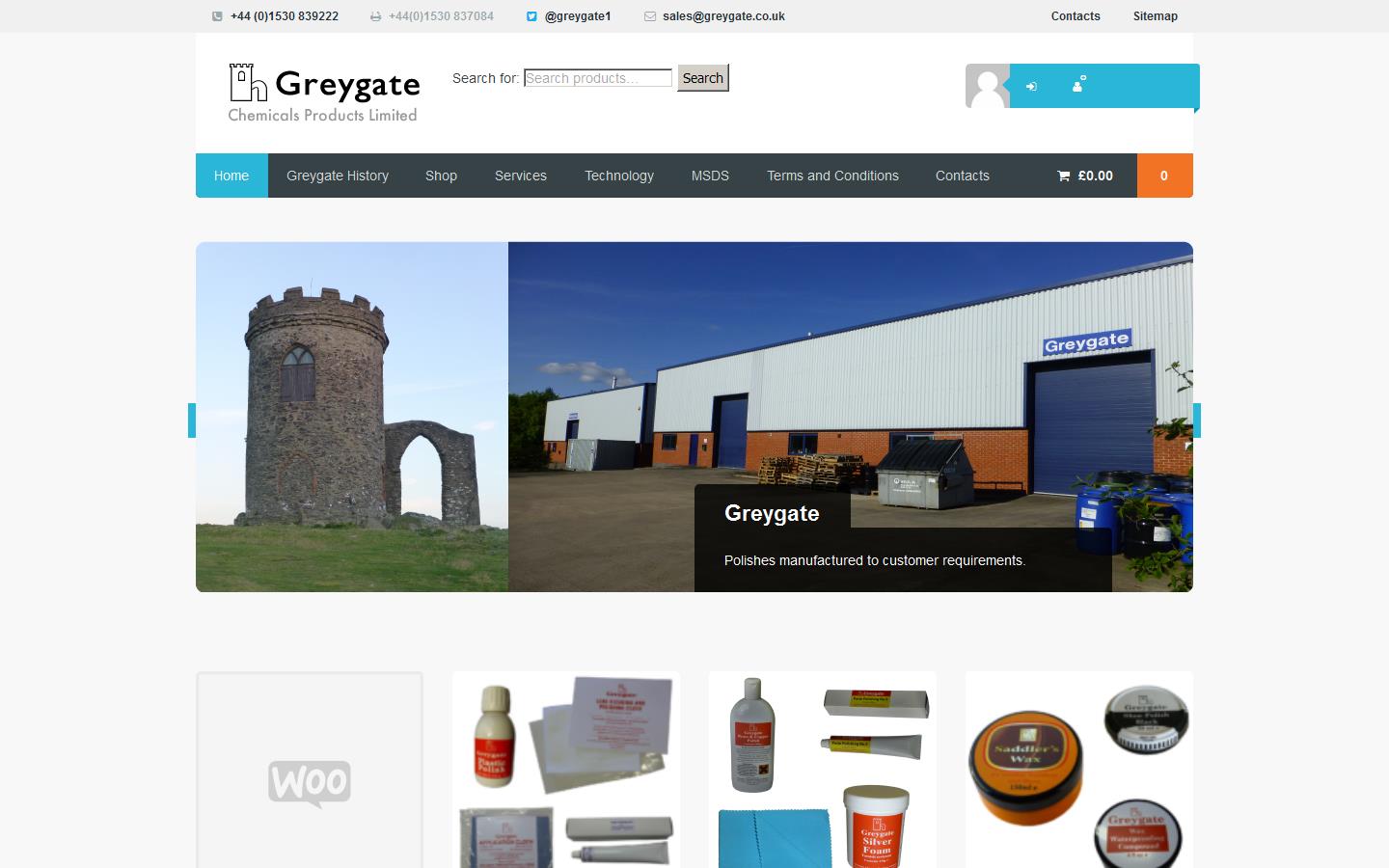 Greygate Chemical Products Ltd Website