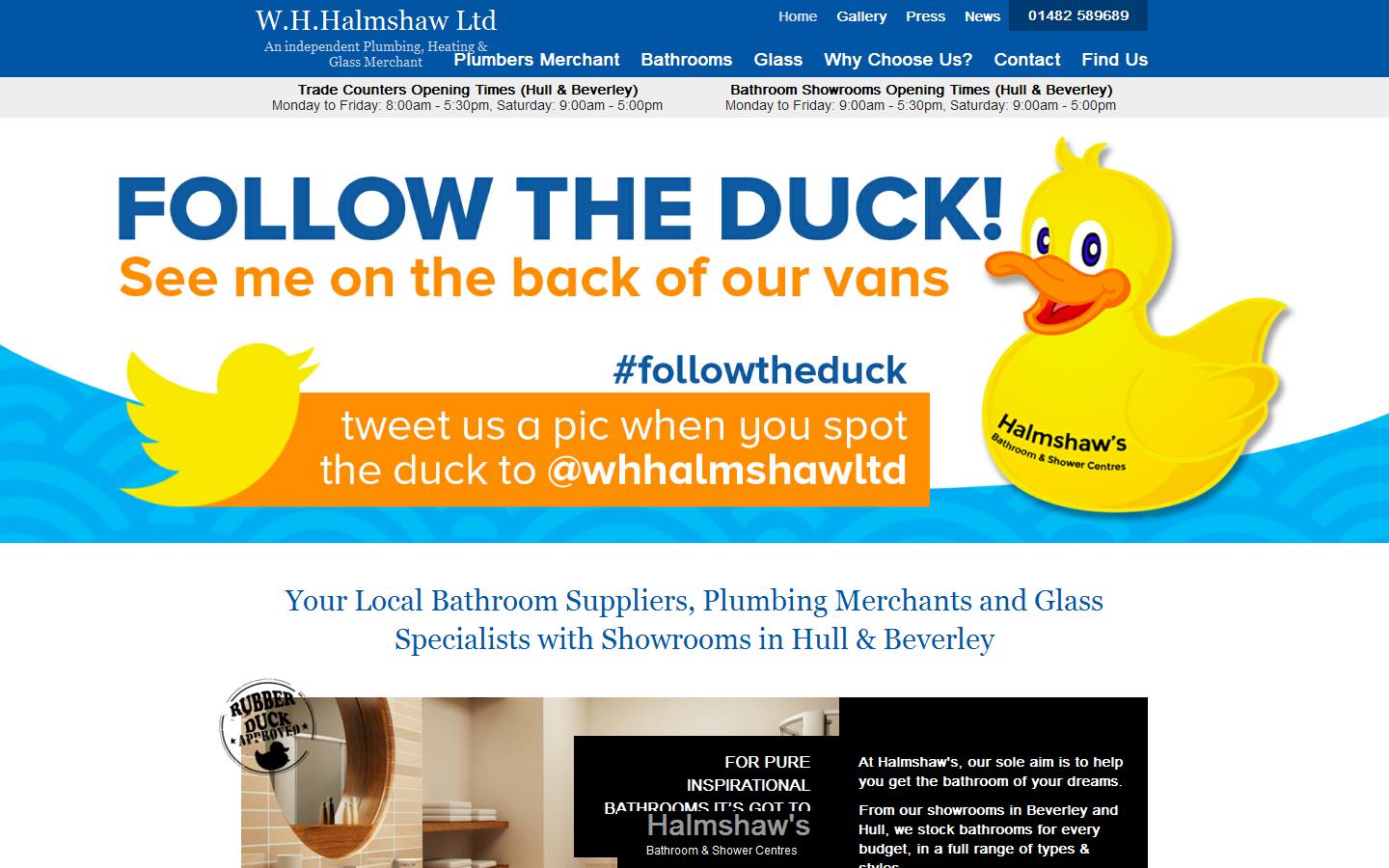 W H Halmshaw Website