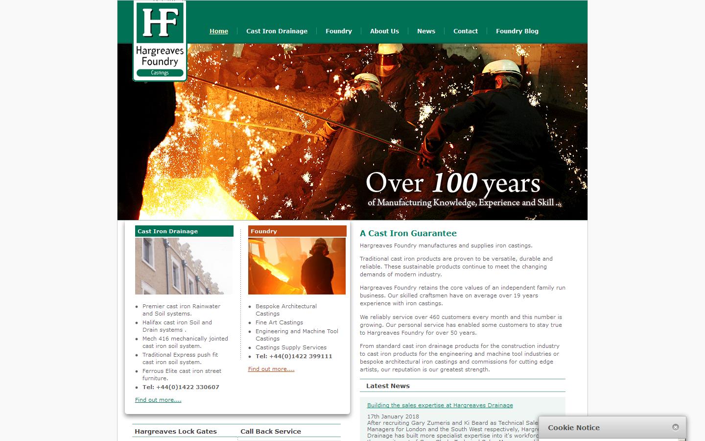 Hargreaves Foundry Website