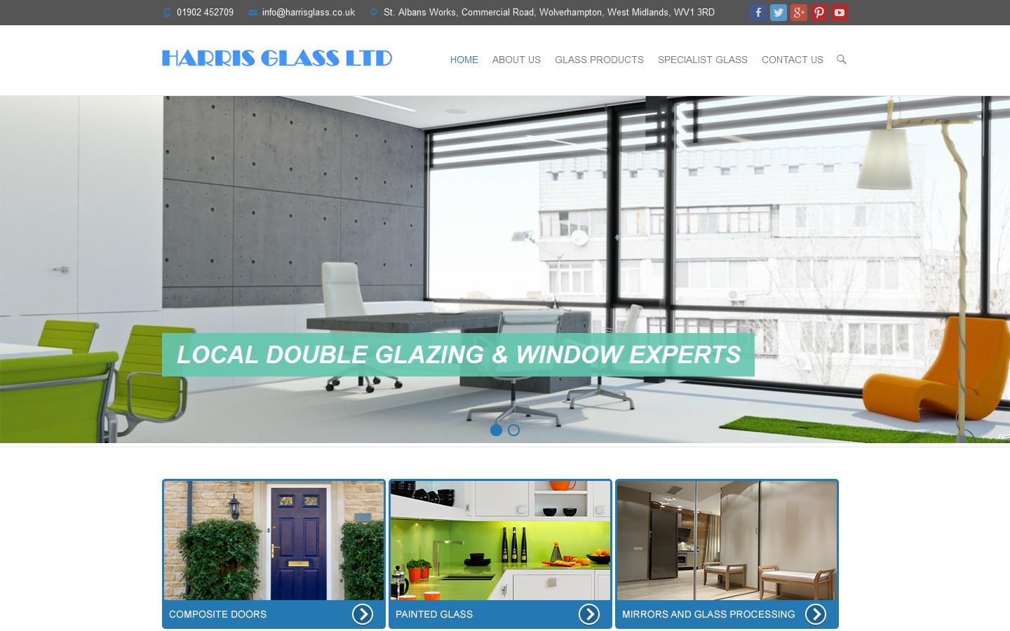 Harris Glass Ltd Website