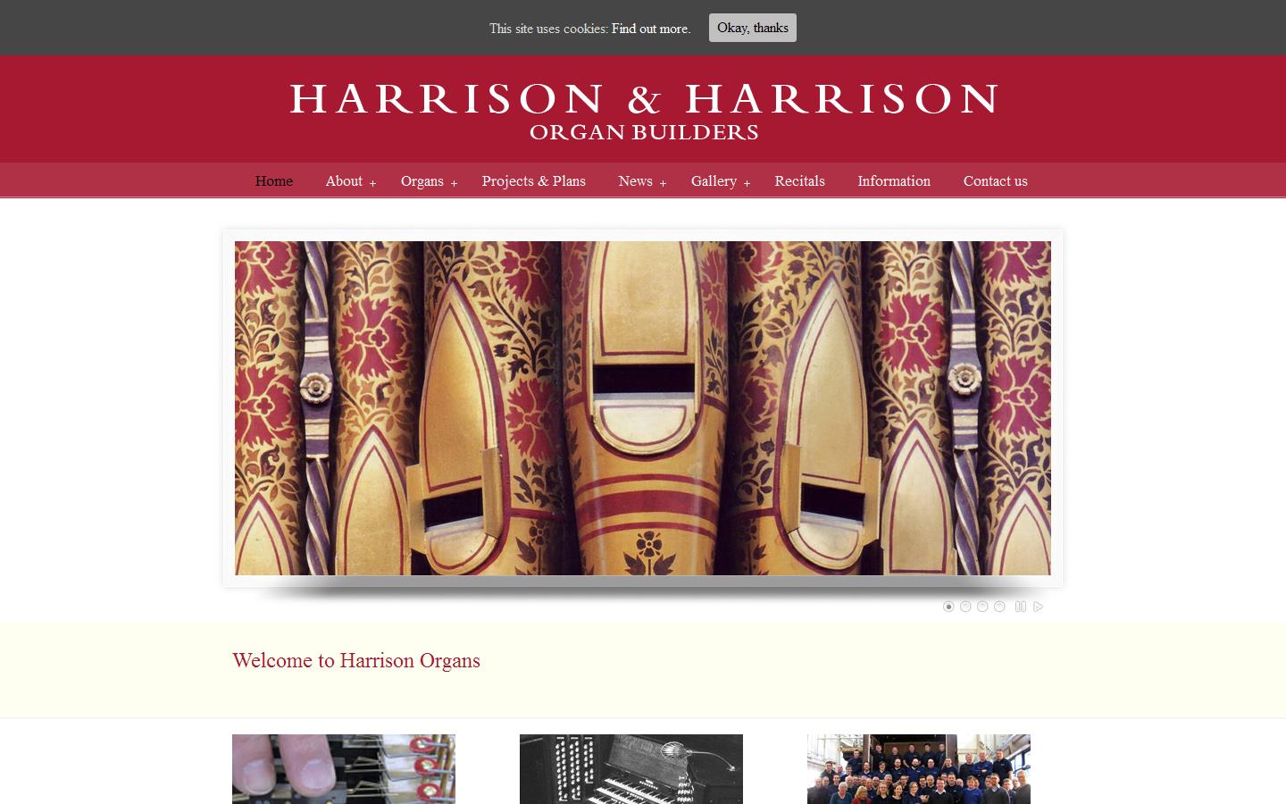 Harrison & Harrison Website