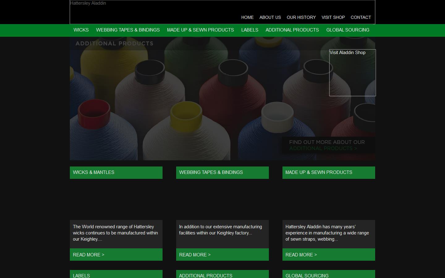 Hattersley Aladdin Ltd Website