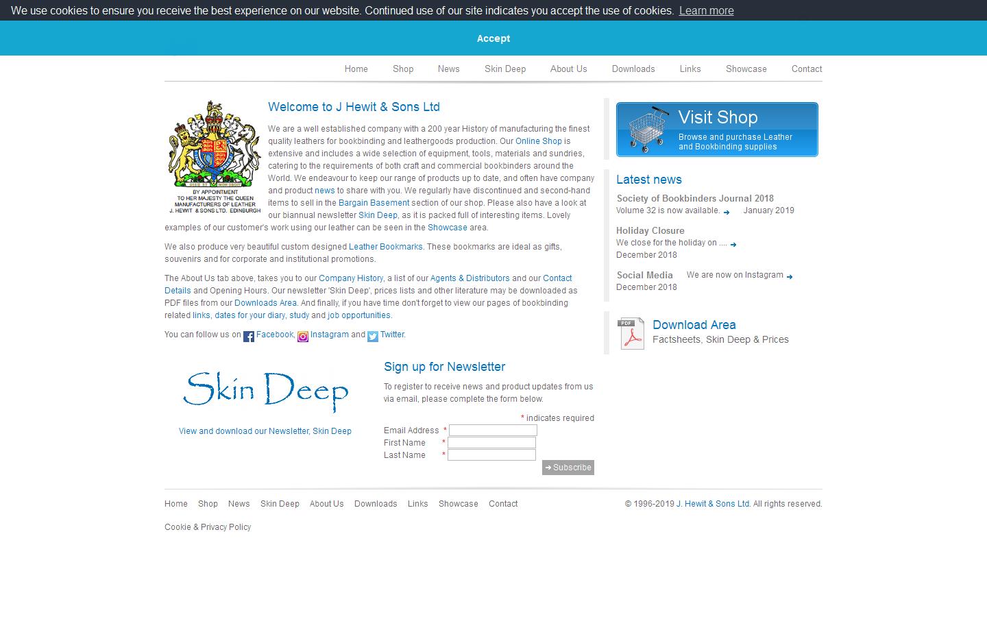 J Hewit & Sons Ltd Website