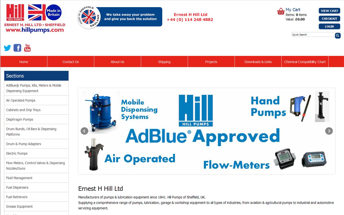 Hill Pumps Website