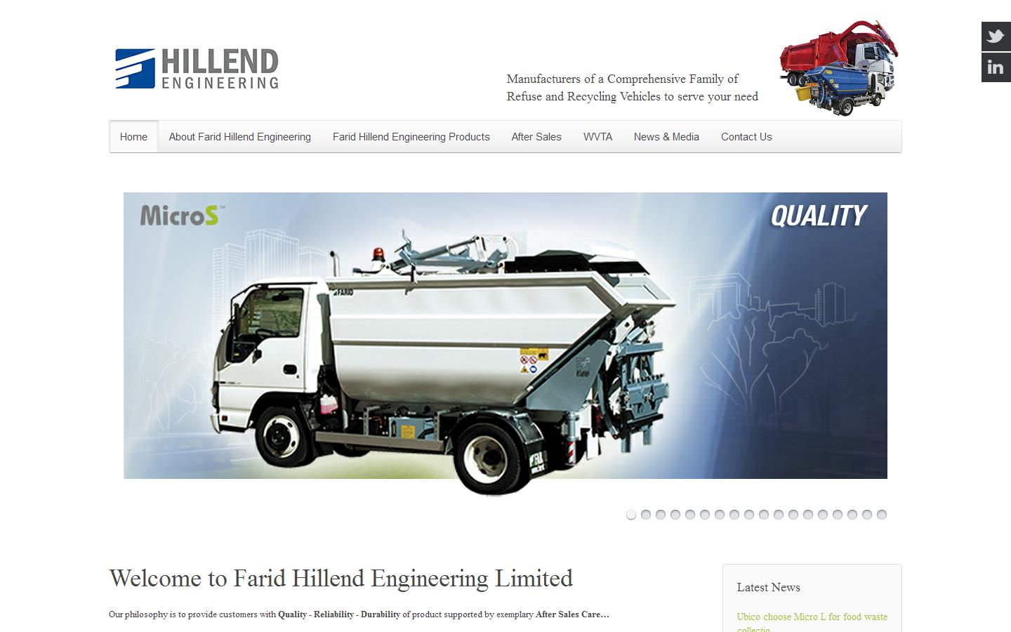 Farid Hillend Engineering Website