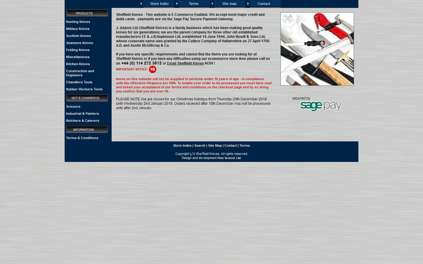 F E & J R Hopkinson Ltd Website