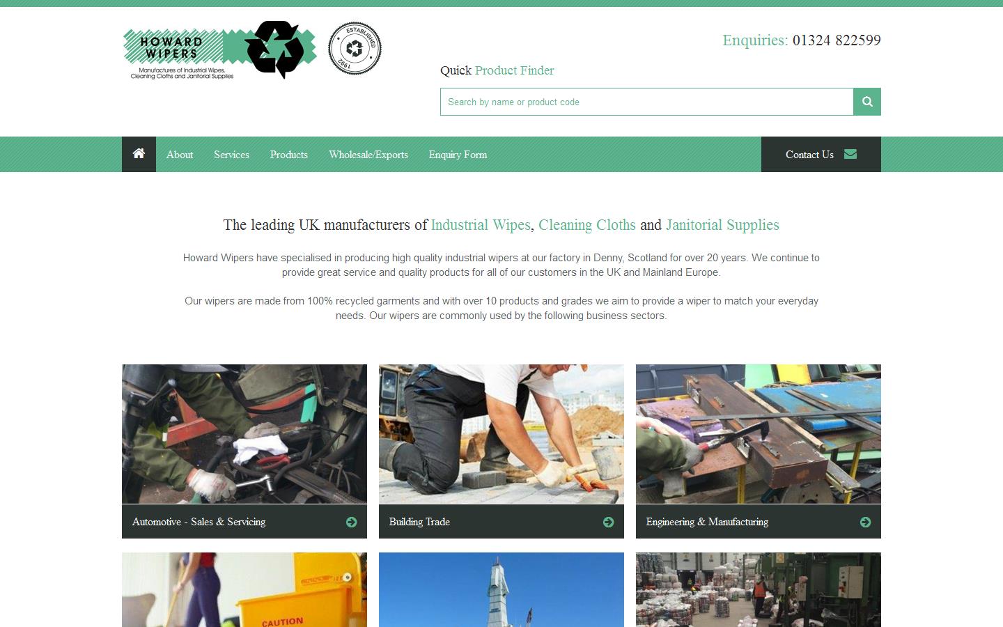 Howard Wipers Ltd Website