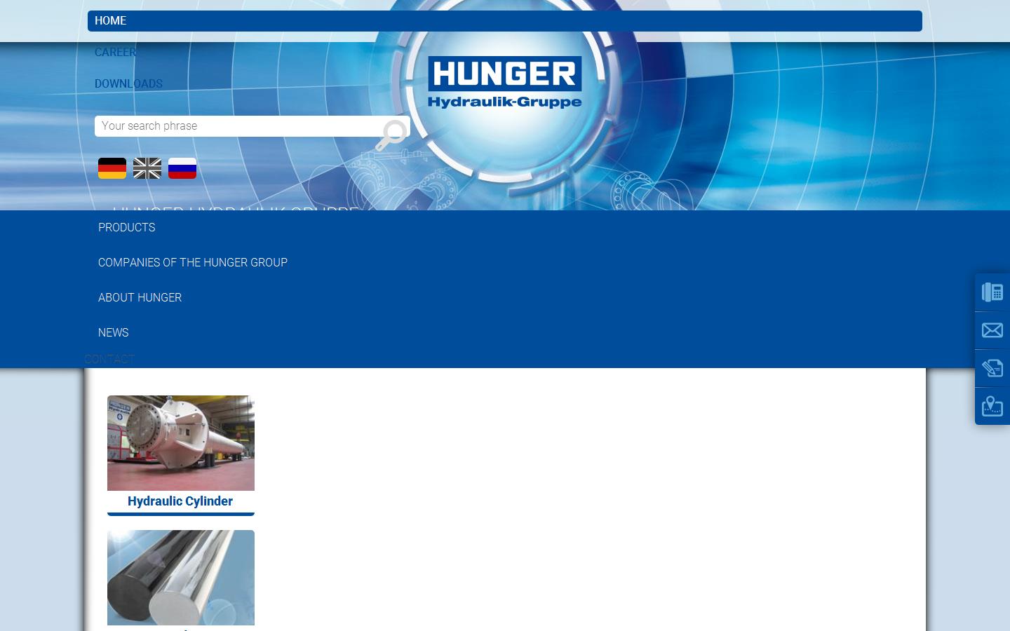 Hunger Hydraulic Website