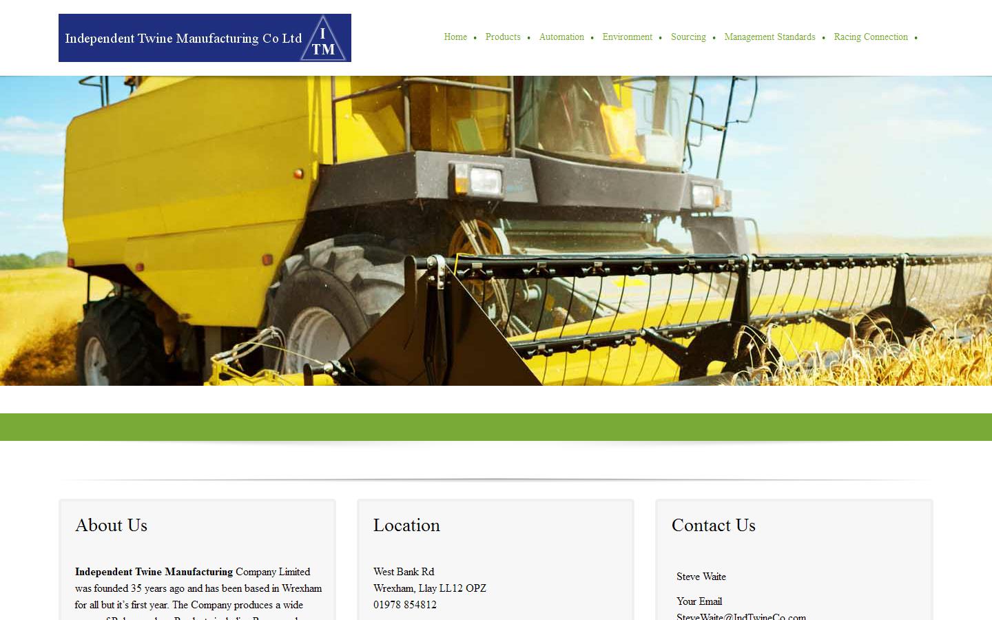 Independent Twine Manufacturing Co. Ltd Website