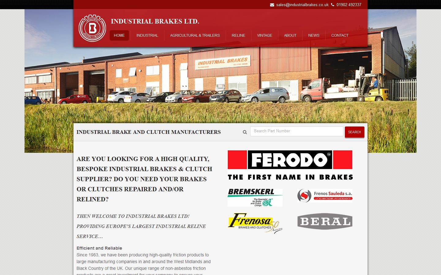 Industrial Brakes Ltd Website