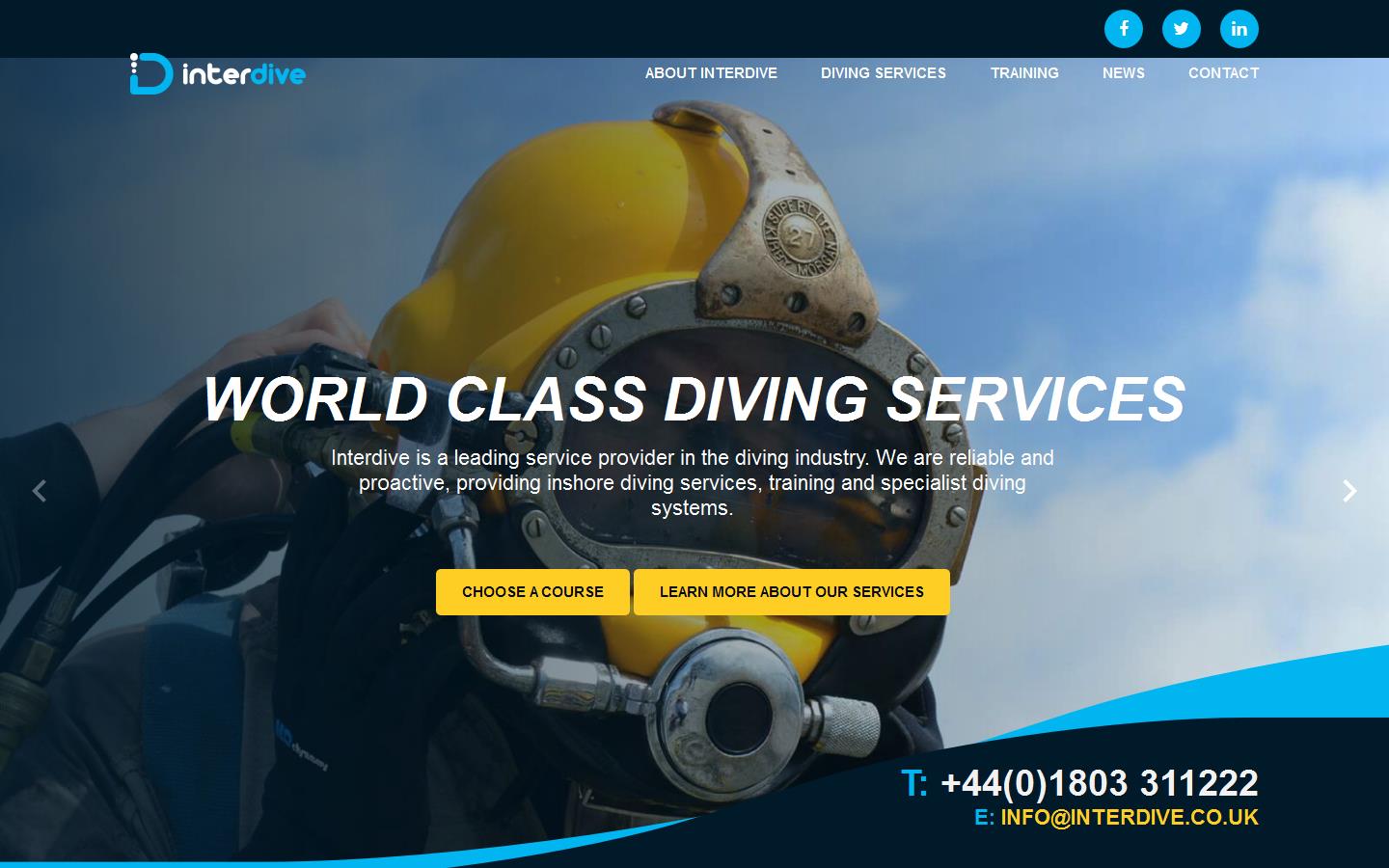 Interdive Services Ltd Website
