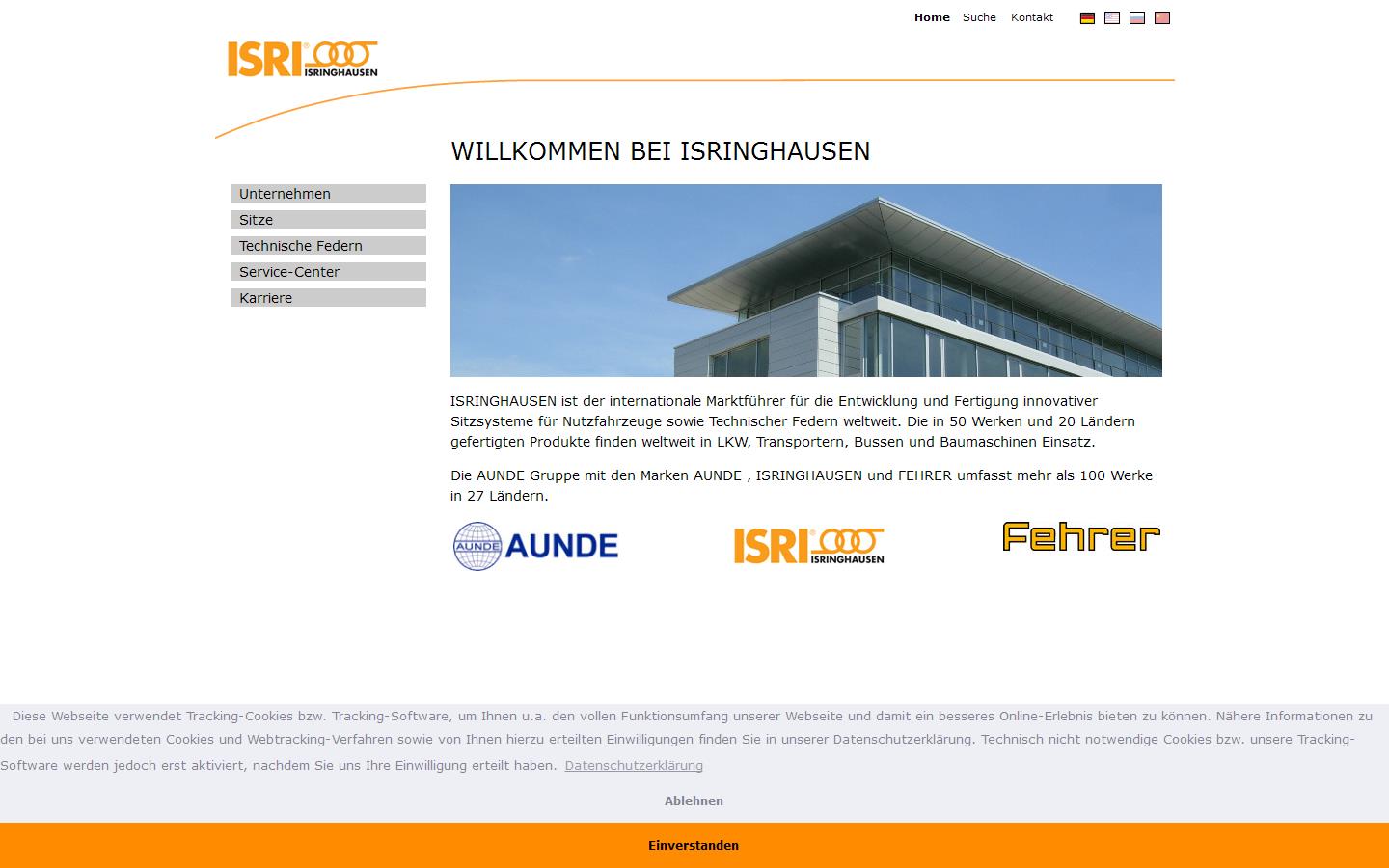 Isringhausen GB Ltd Website