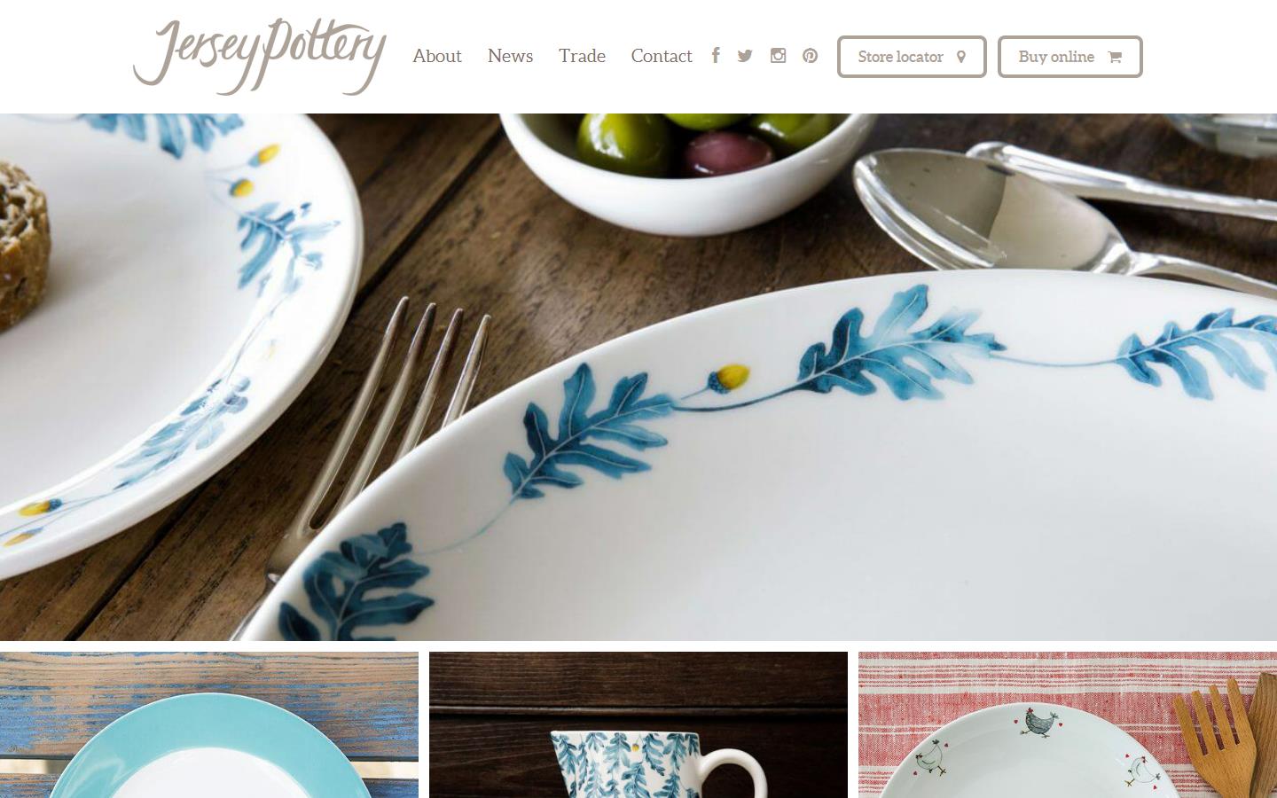 The Jersey Pottery Ltd Website