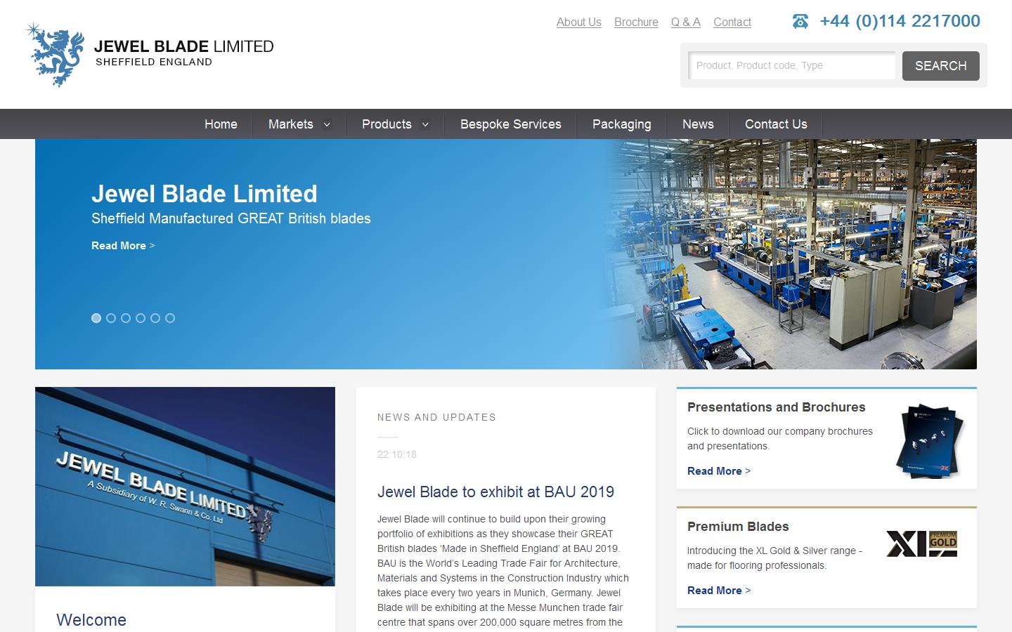 The Jewel Blade Ltd Website