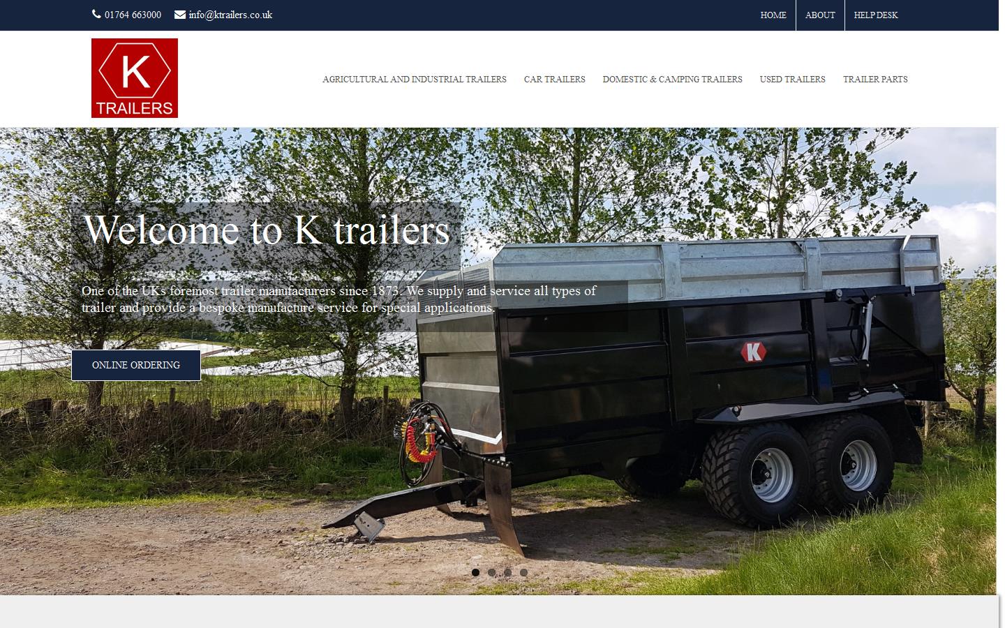 K Trailers Website