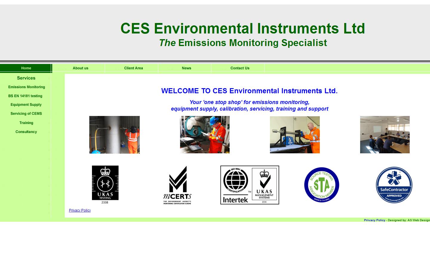 C E S Environmental Instruments Ltd Website