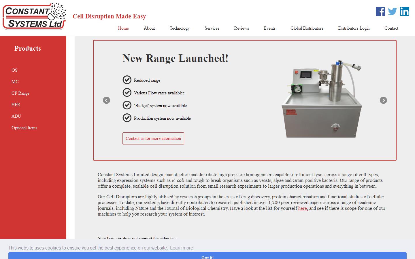 Constant Systems Ltd Website