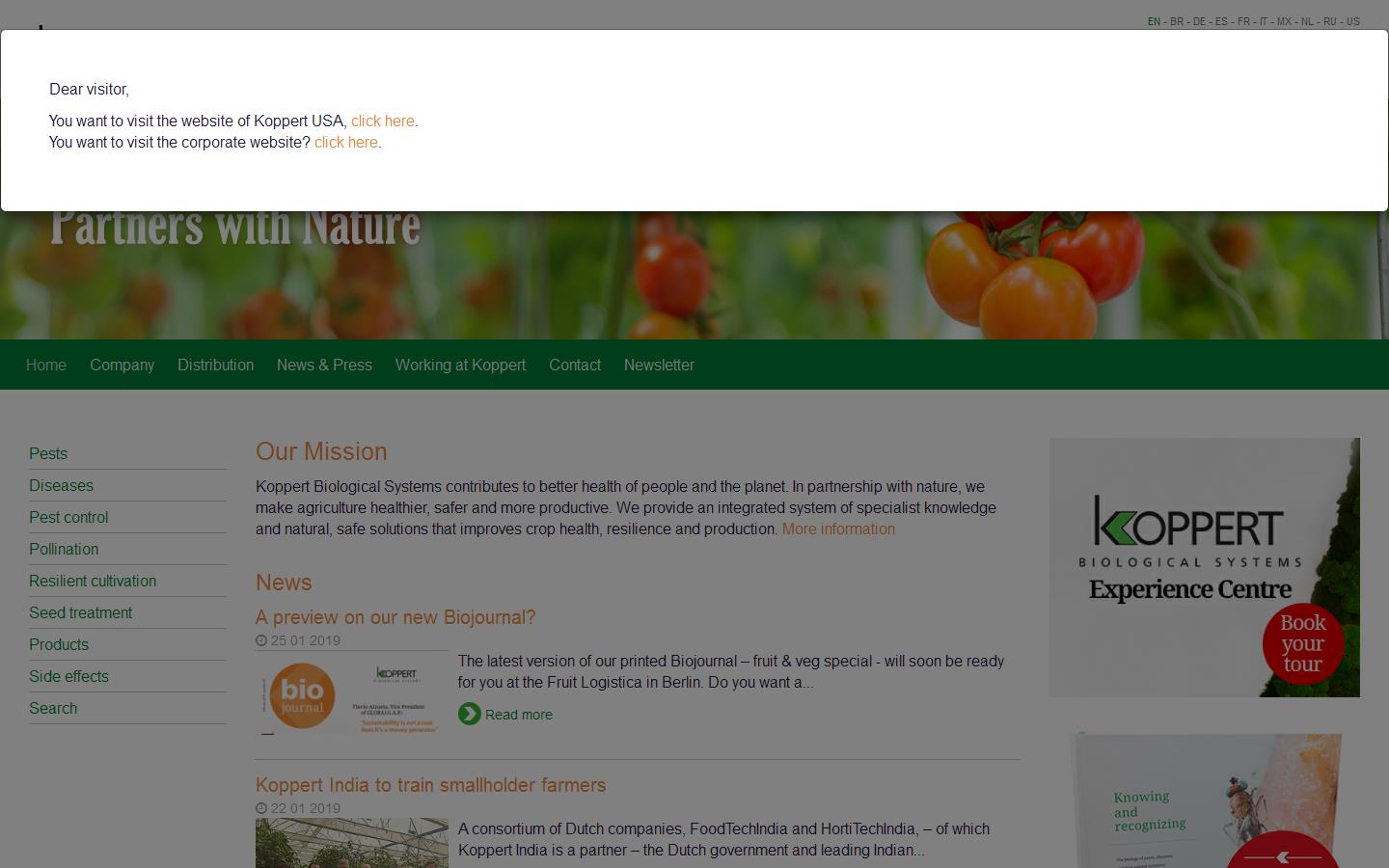 Koppert Website