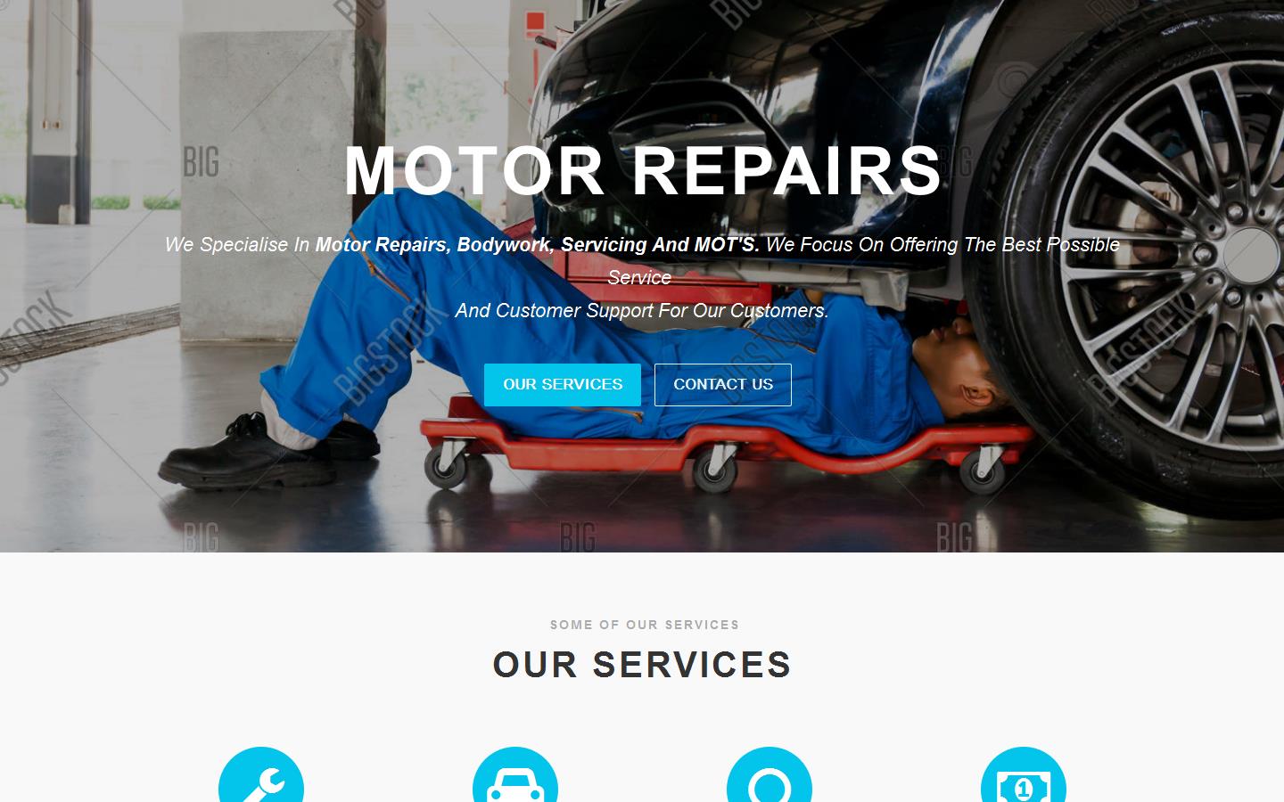 Central Auto Services Website