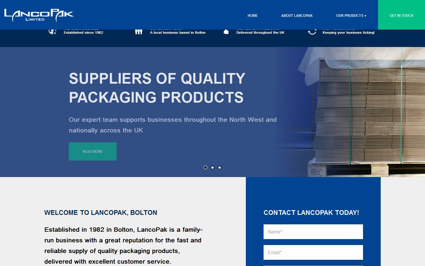 Lancopak Ltd Website