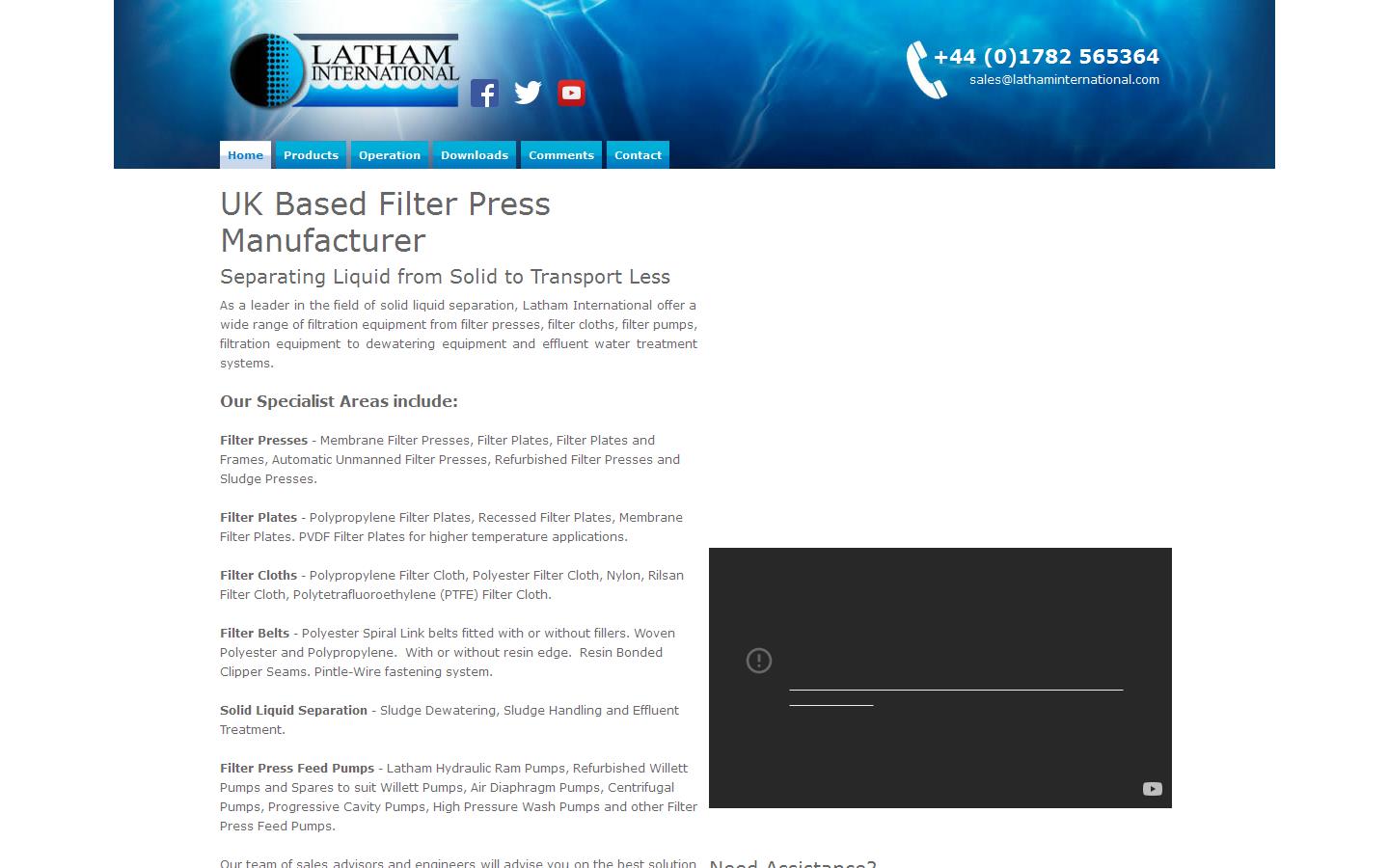 Latham International Website