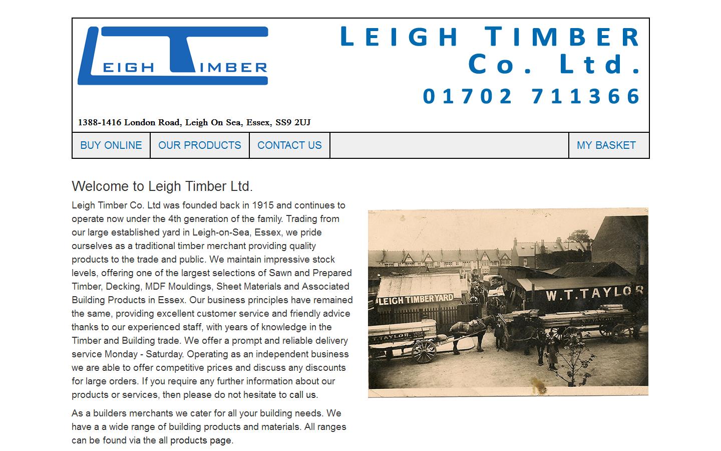 Leigh Timber Co. Ltd Website