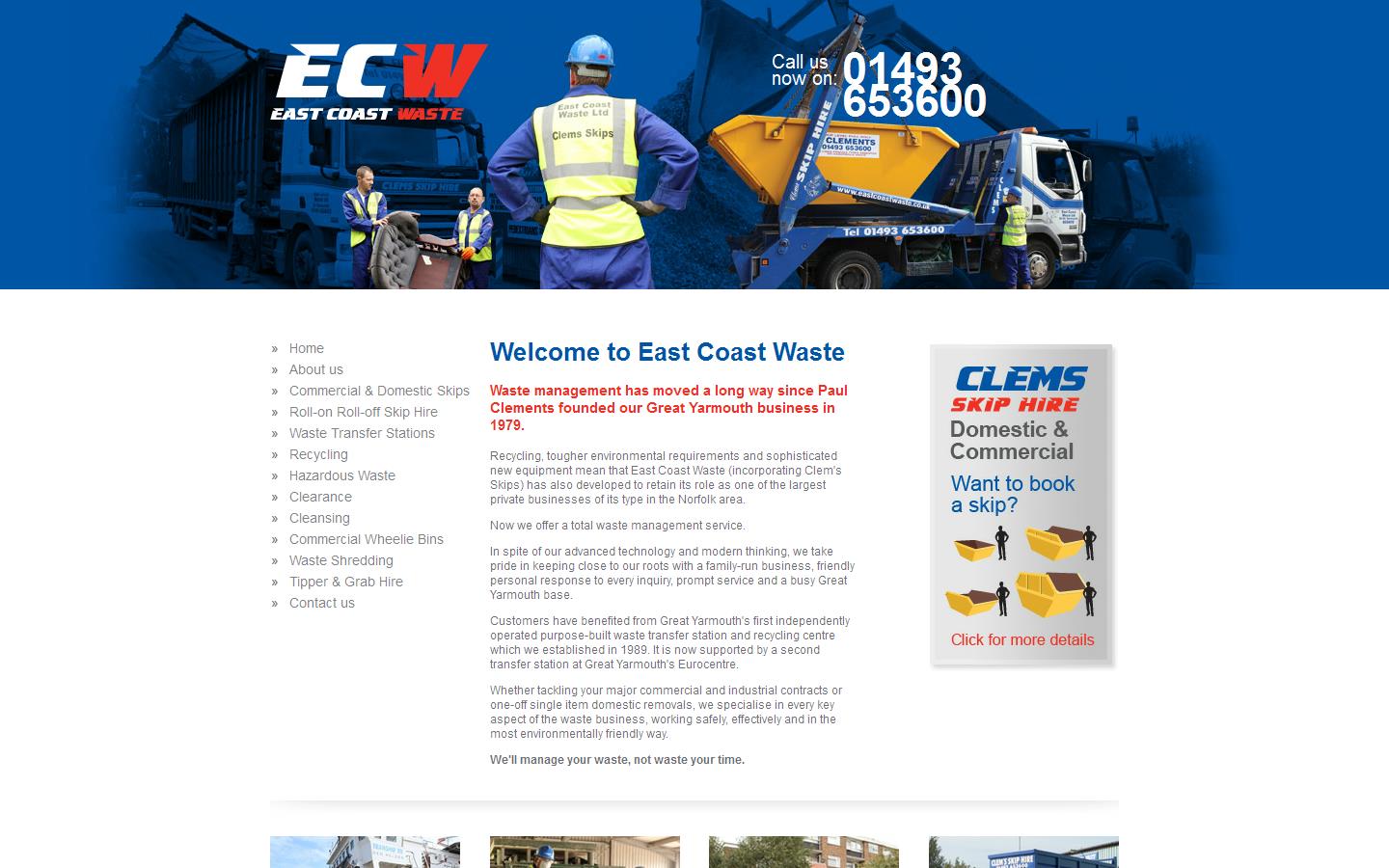 East Coast Waste Website