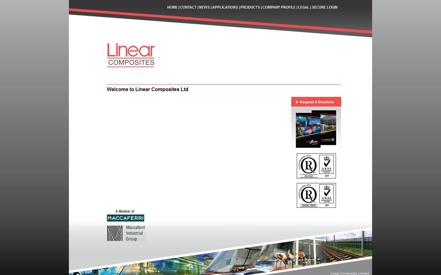 Linear Composites Ltd Website