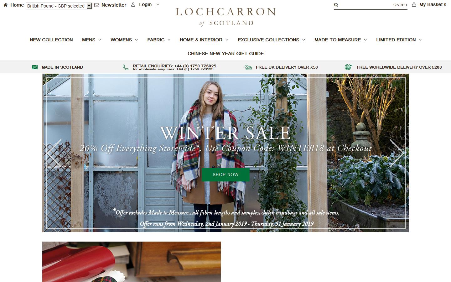 Lochcarron Weavers Website