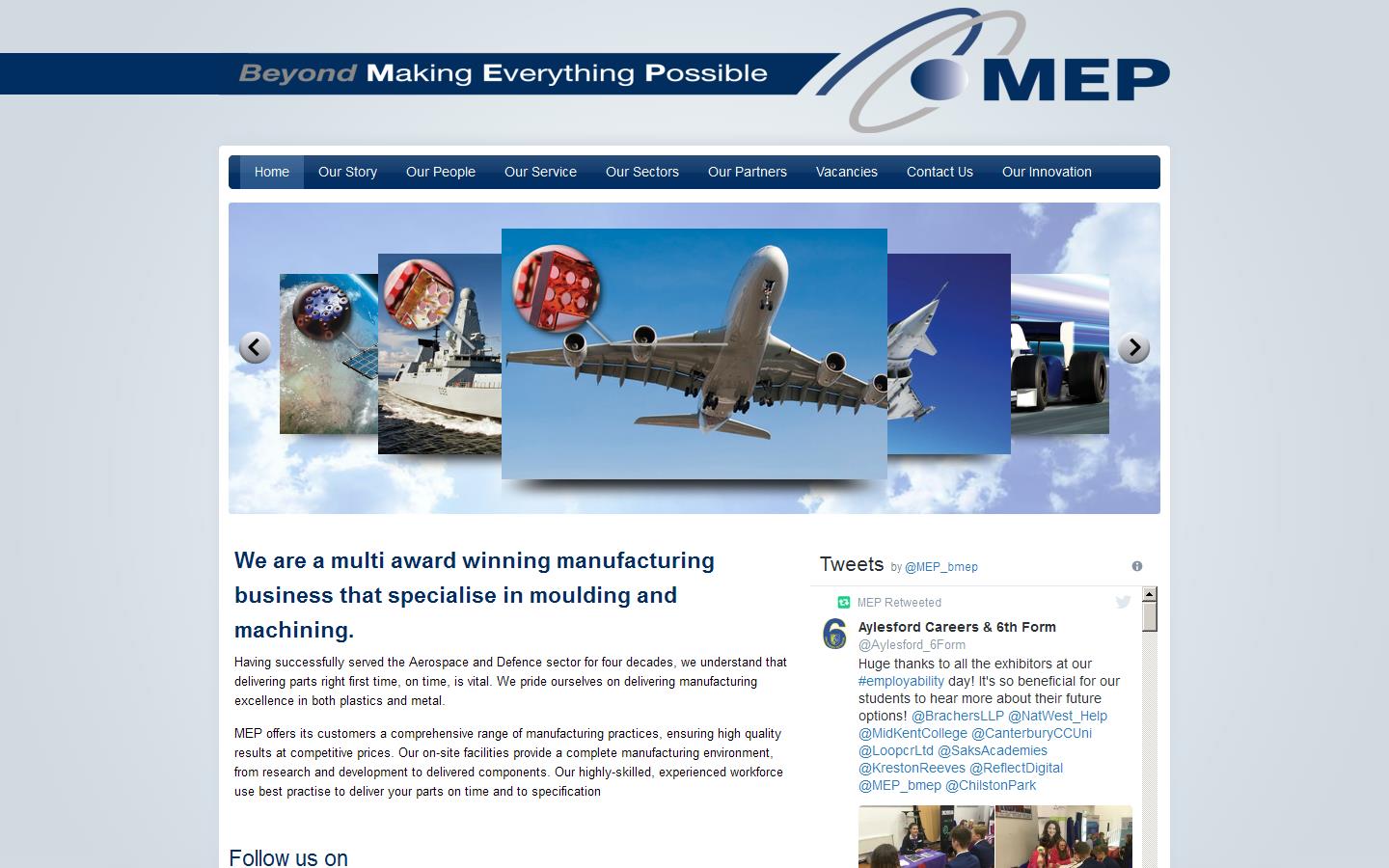 M E P Ltd Website