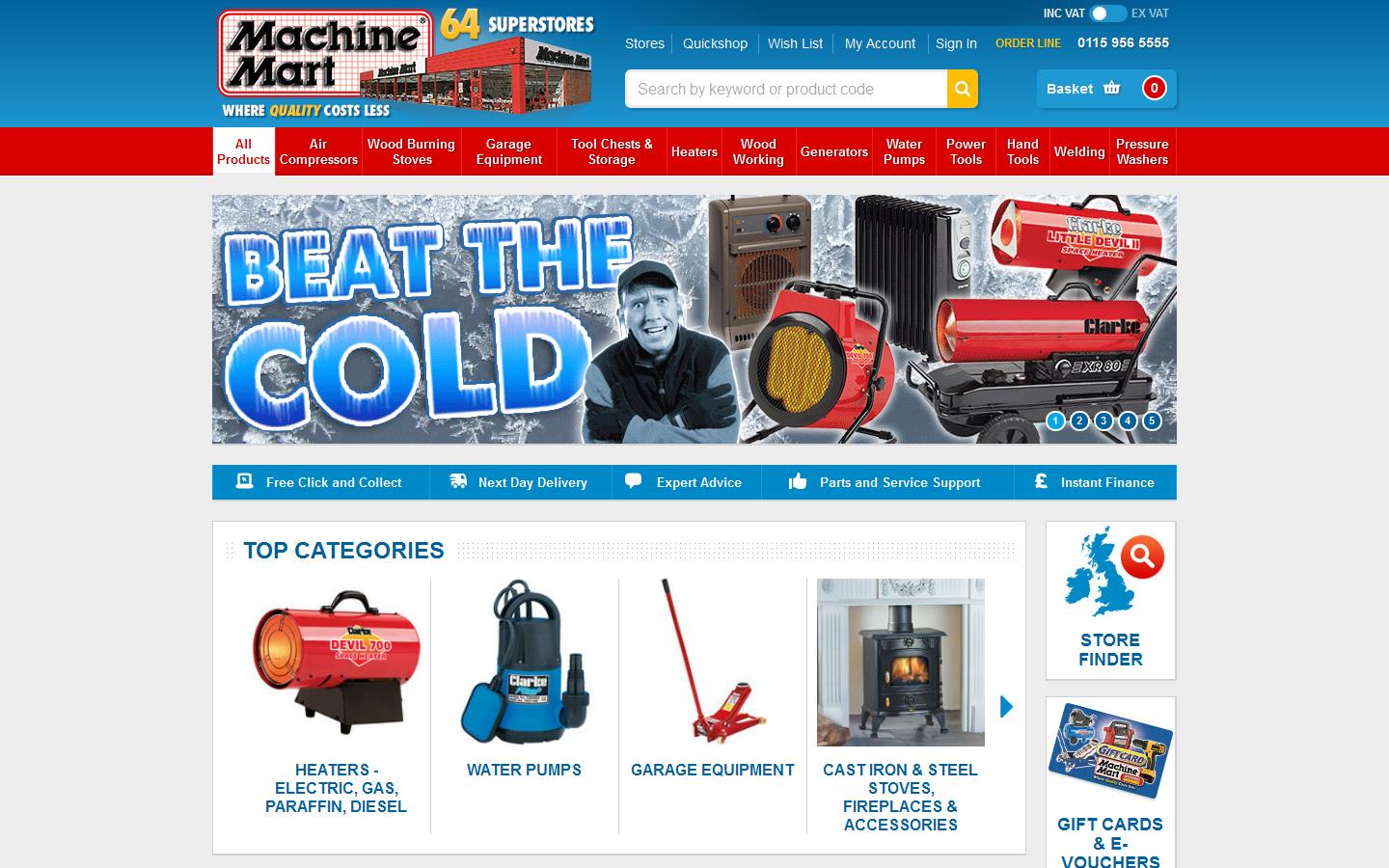 Machine Mart Website