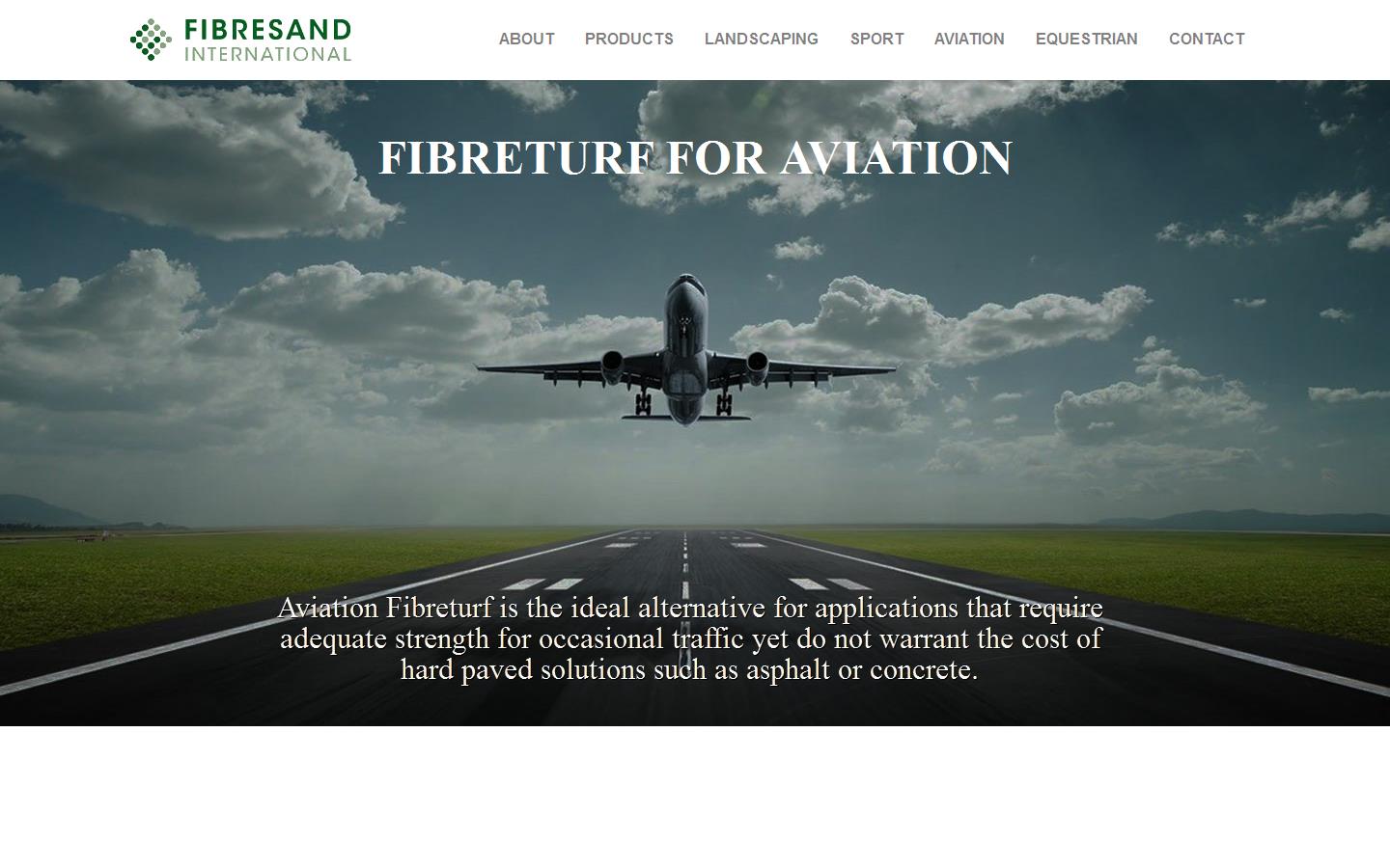 Fibresand International Ltd Website