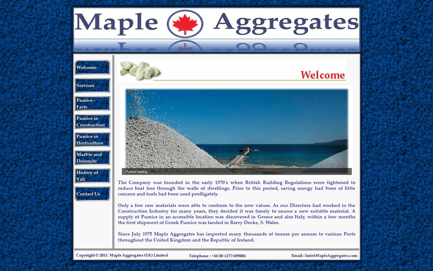 Maple Aggregates UK Ltd Website