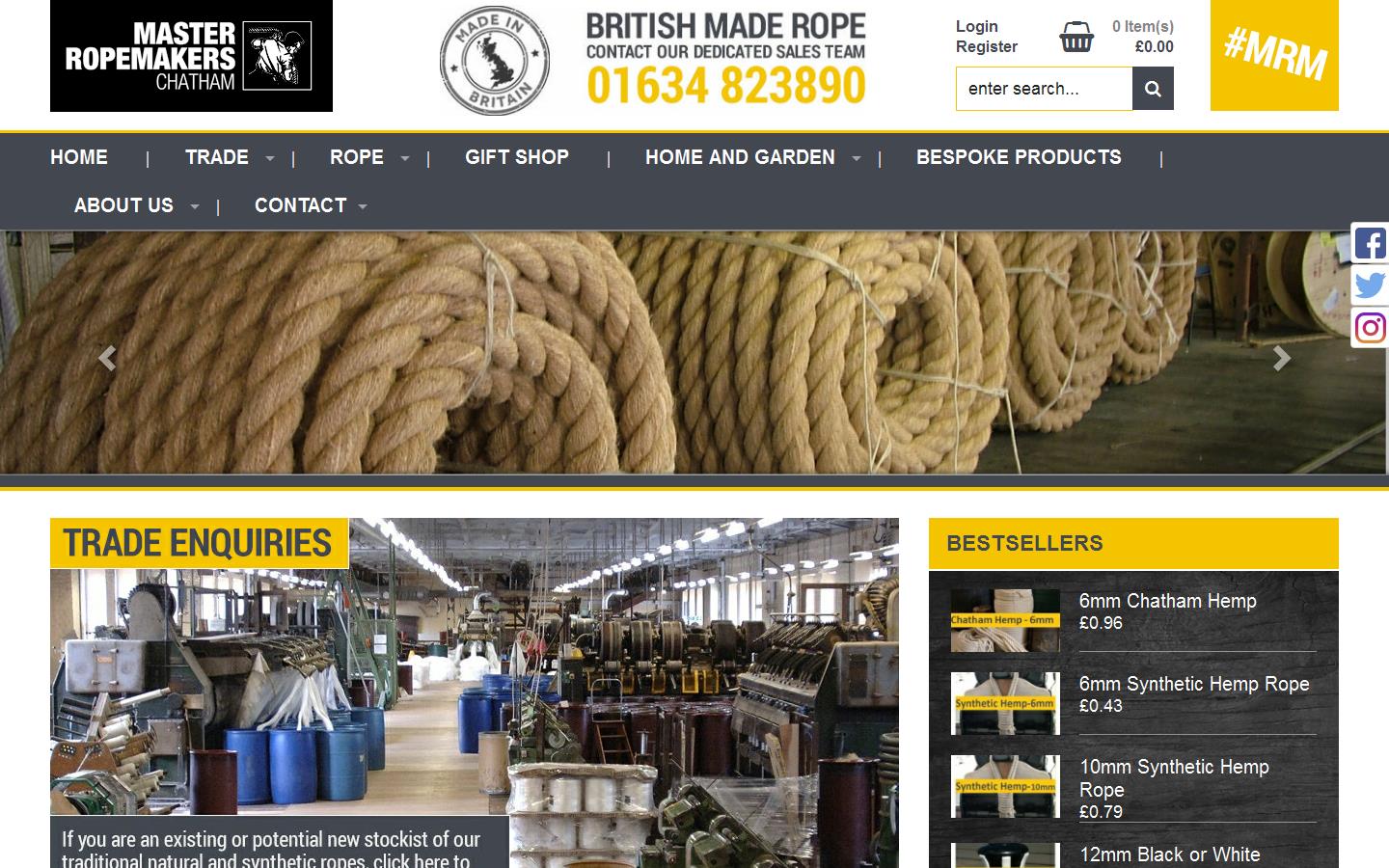 Master Ropemakers Trading Ltd Website