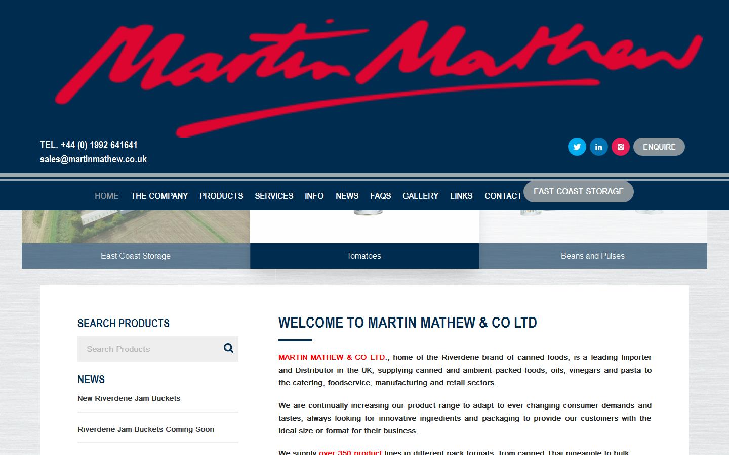 Martin Mathew & Co. Ltd Website